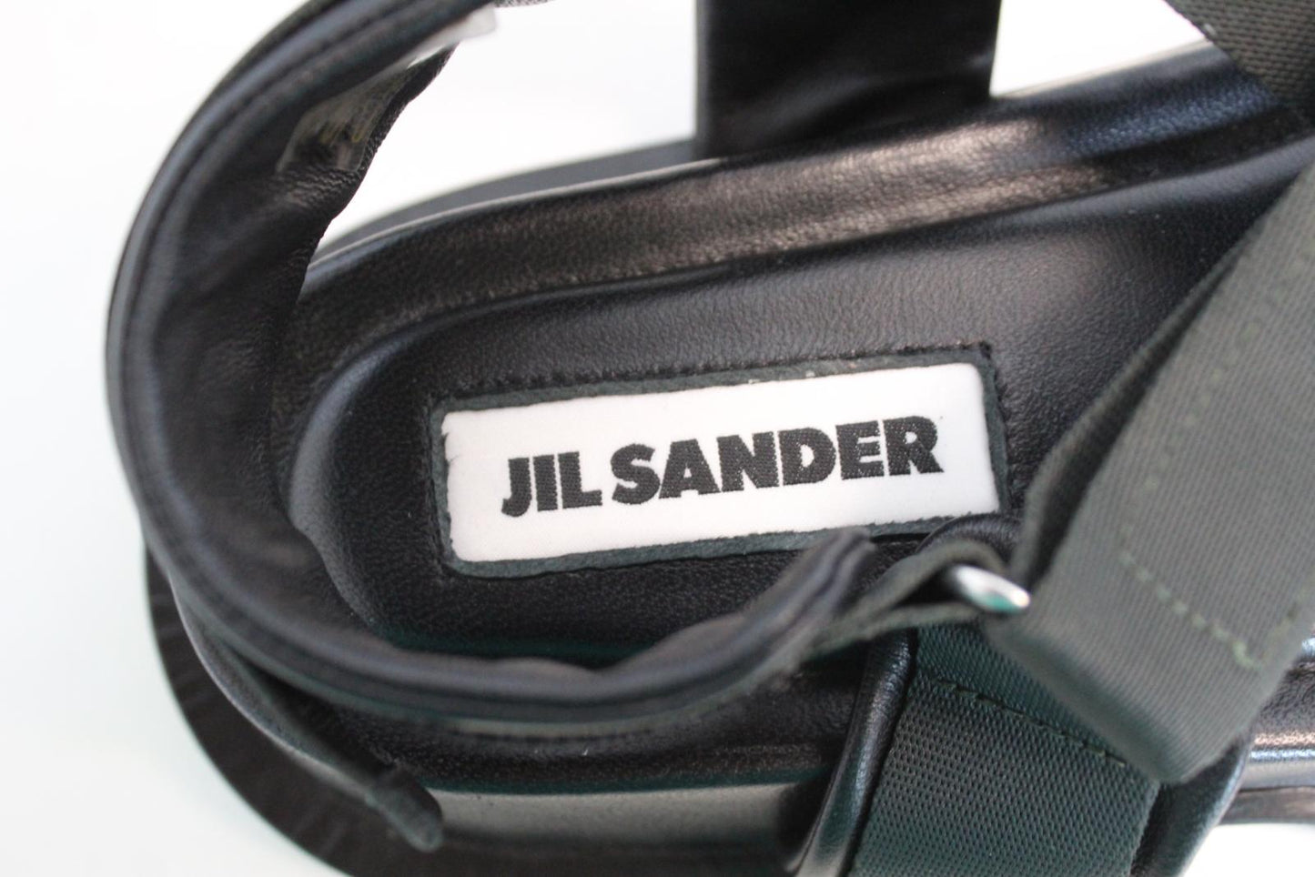 JIL SANDER Ladies Nylon Leather Chunky Hiking Sandals Black EU38 UK5 NEW
