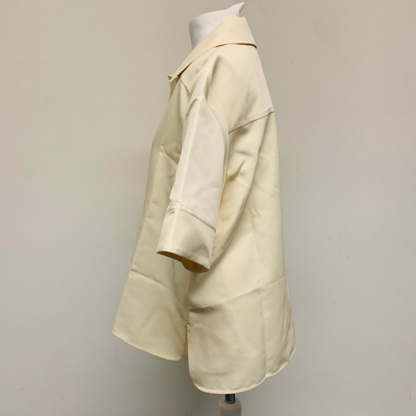 JIL SANDER Yellow Ladies Short Sleeve Collared Shirt Button-Up Size UK 8 NEW