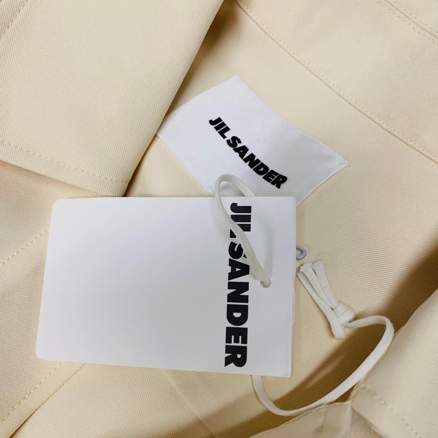 JIL SANDER Yellow Ladies Short Sleeve Collared Shirt Button-Up Size UK 8 NEW