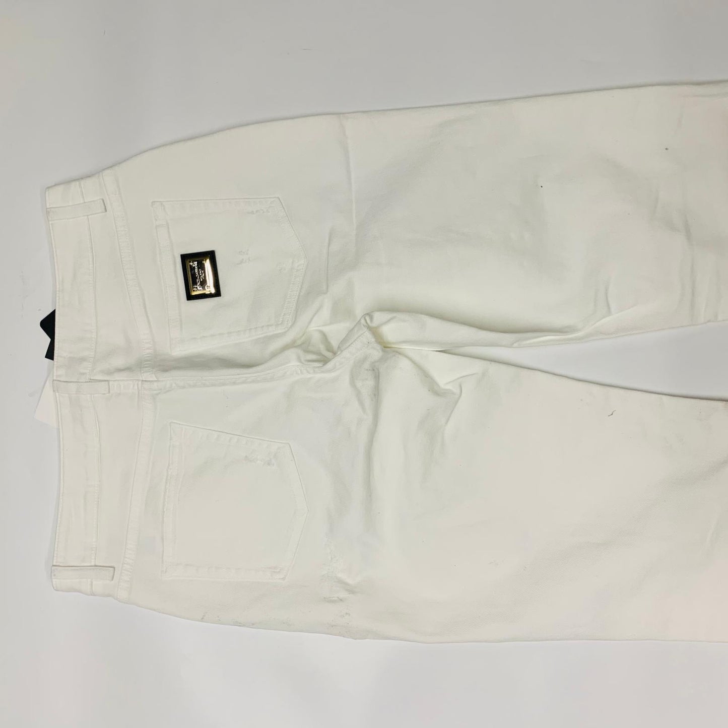DOLCE & GABBANA White Ladies Denim Fit Boyfriend Straight Jeans W32 L29 NEW