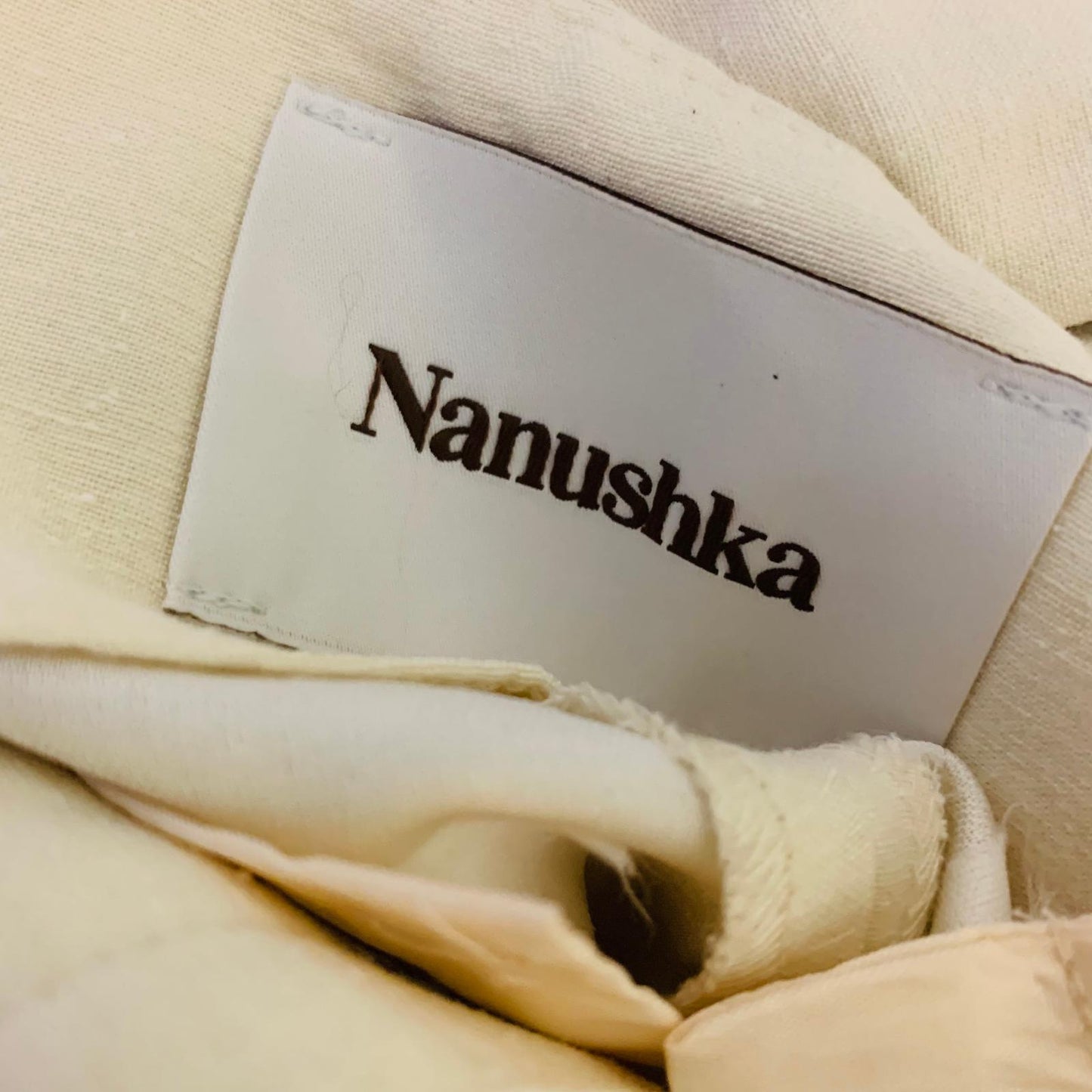 NANUSHKA Beige Ladies Dress Pants Trousers Classic Wide Leg UK XS NEW