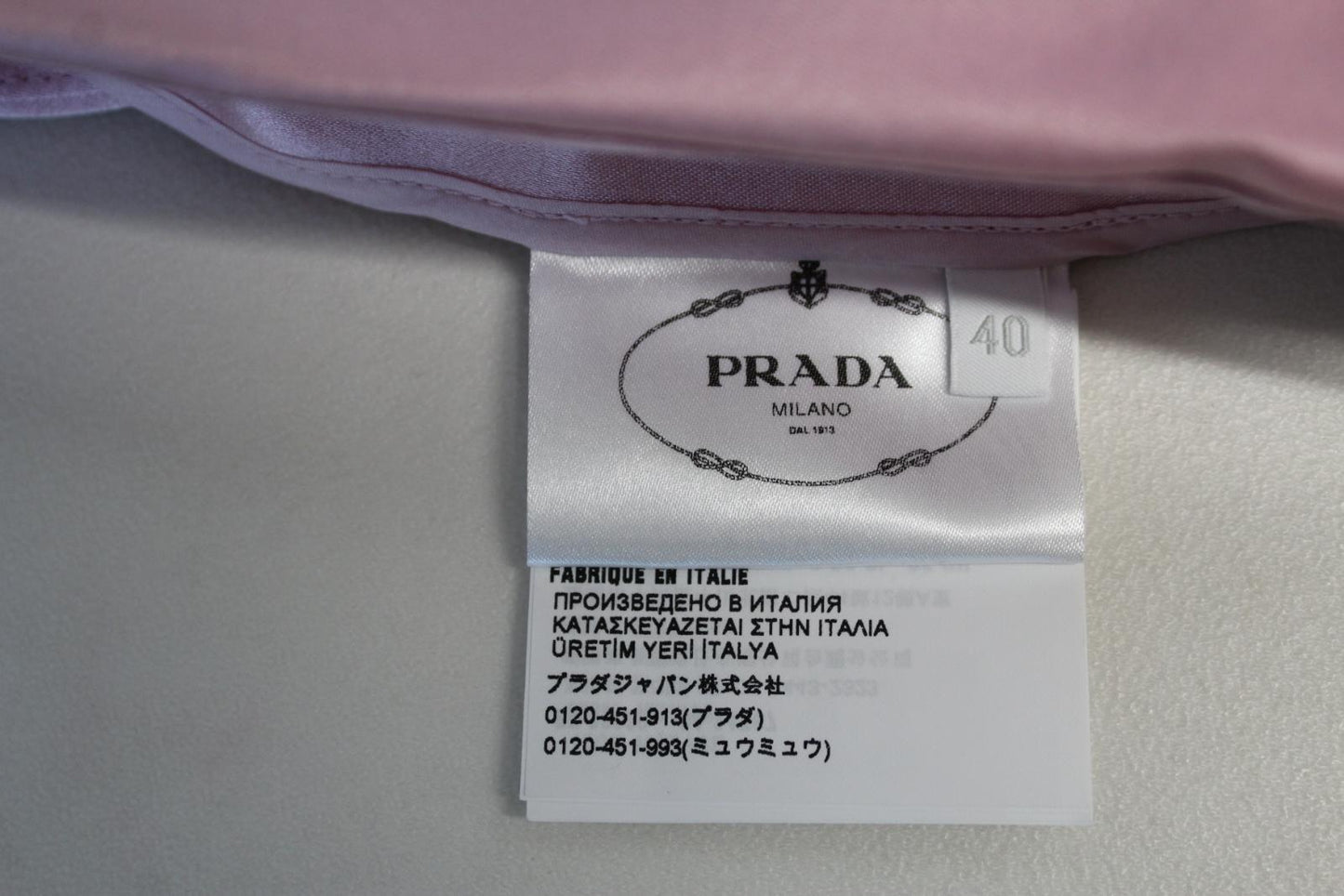 PRADA Ladies Pink Silk Satin Drape Train Side Zip Mini Skirt IT40 UK8 NEW