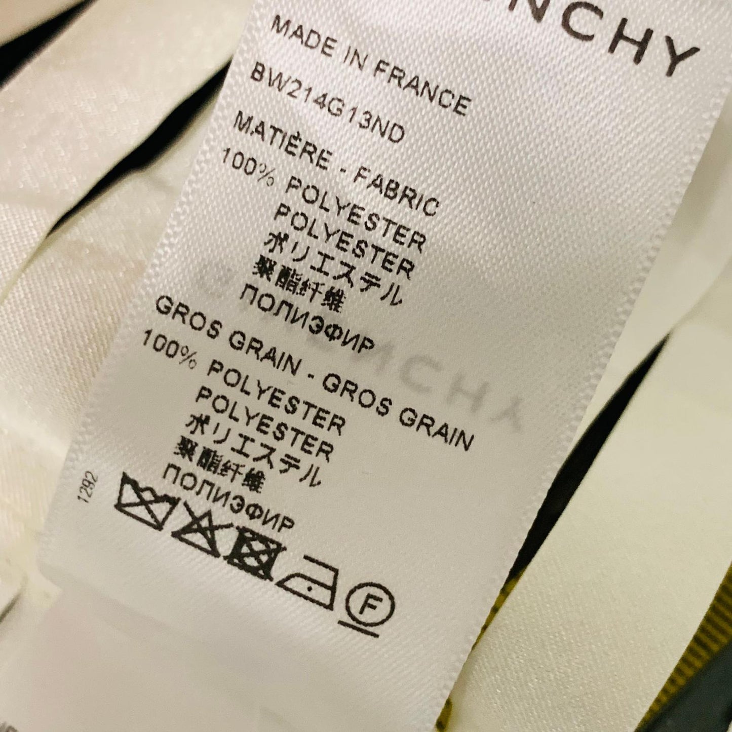 Givenchy Ladies Yellow Rib Effect Strips Polyester Dress Bodycon 34 UK NEW
