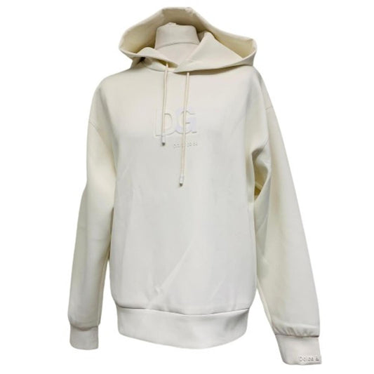 DOLCE & GABBANA Men's White DG Letter Soft Touch Jumper Pullover M NEW