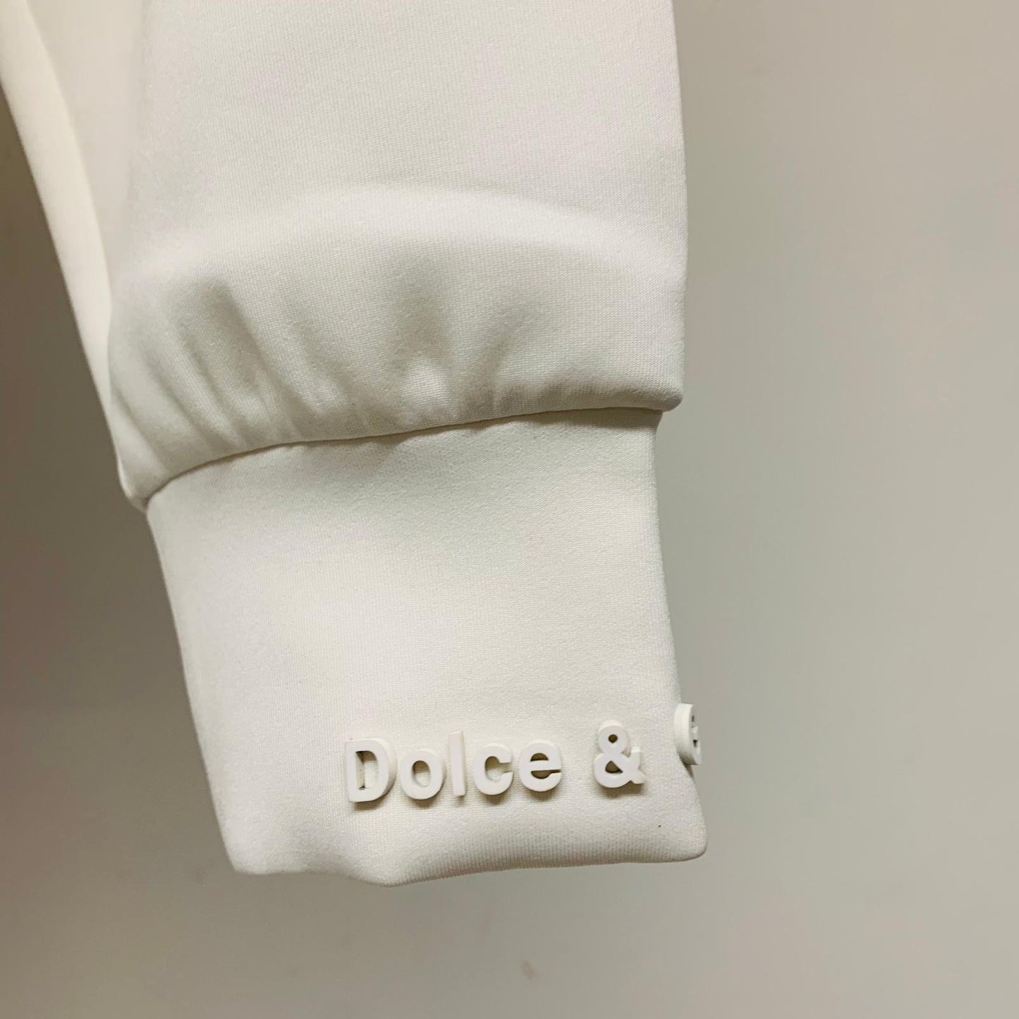 DOLCE & GABBANA Men's White DG Letter Soft Touch Jumper Pullover M NEW