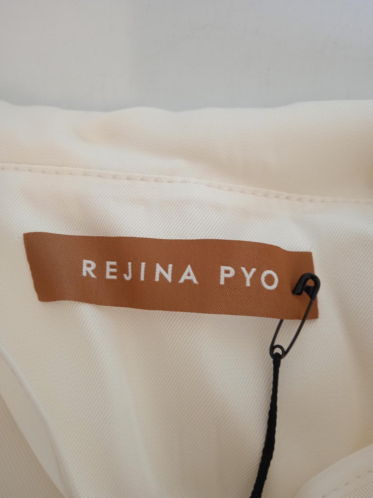REJINA PYO Ladies Off-White Twill Long Sleeve Oversized Eden Shirts Size S NEW