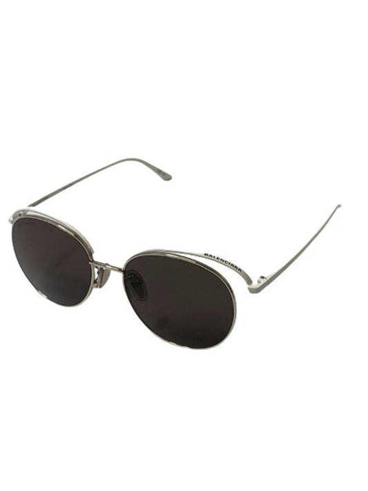 BALENCIAGA White Men's Metal Oval Double Framing Sunglasses NEW