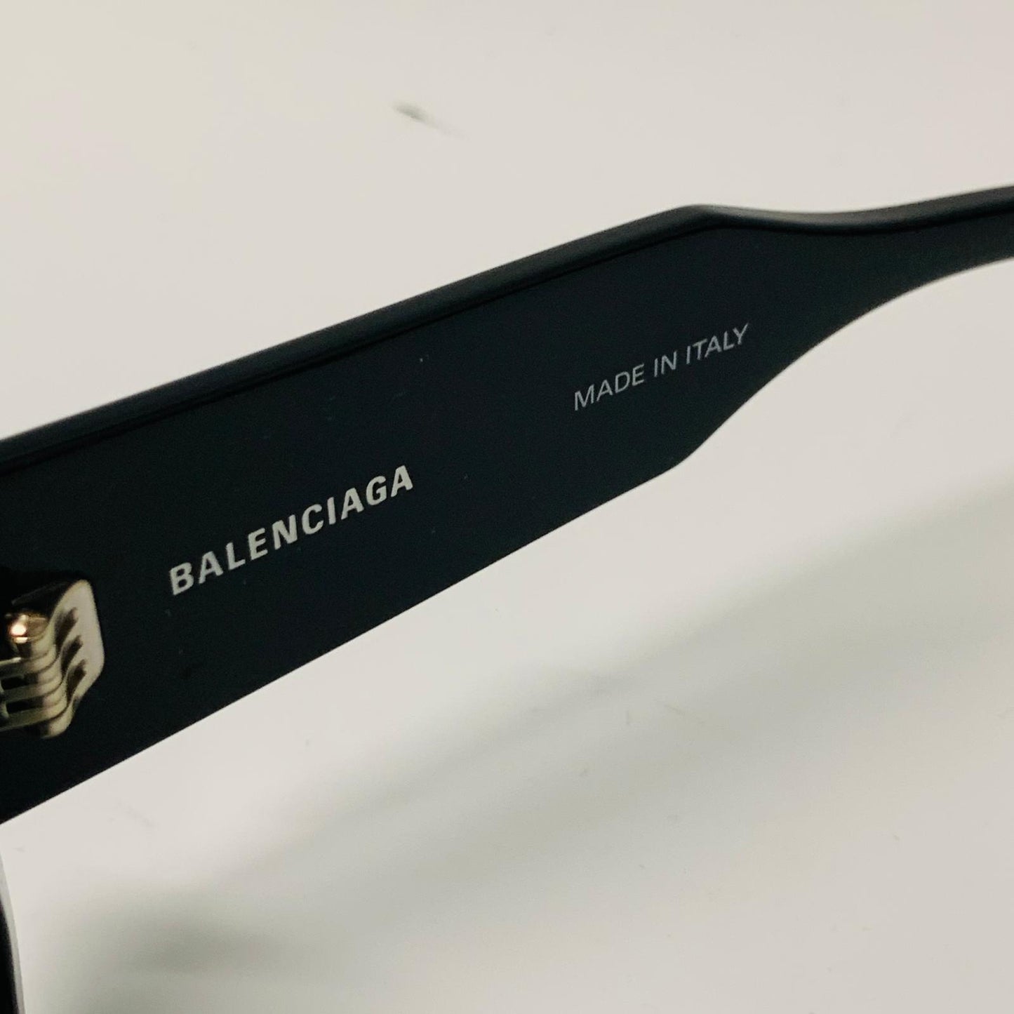 BALENCIAGA Black Men's  Rectangle Bold Thick Frame Sunglasses NEW