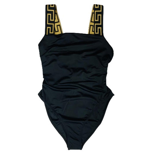 VERSACE Black Ladies  Swimming Costumes Bikini Medusa Greca Jacquard S NEW