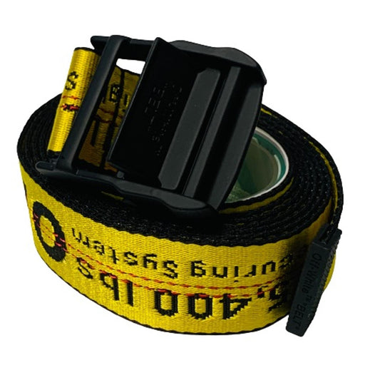 OFF-WHITE Yellow Ladies  Braided/Woven Belt Belt Seat Strap Industrial NEW