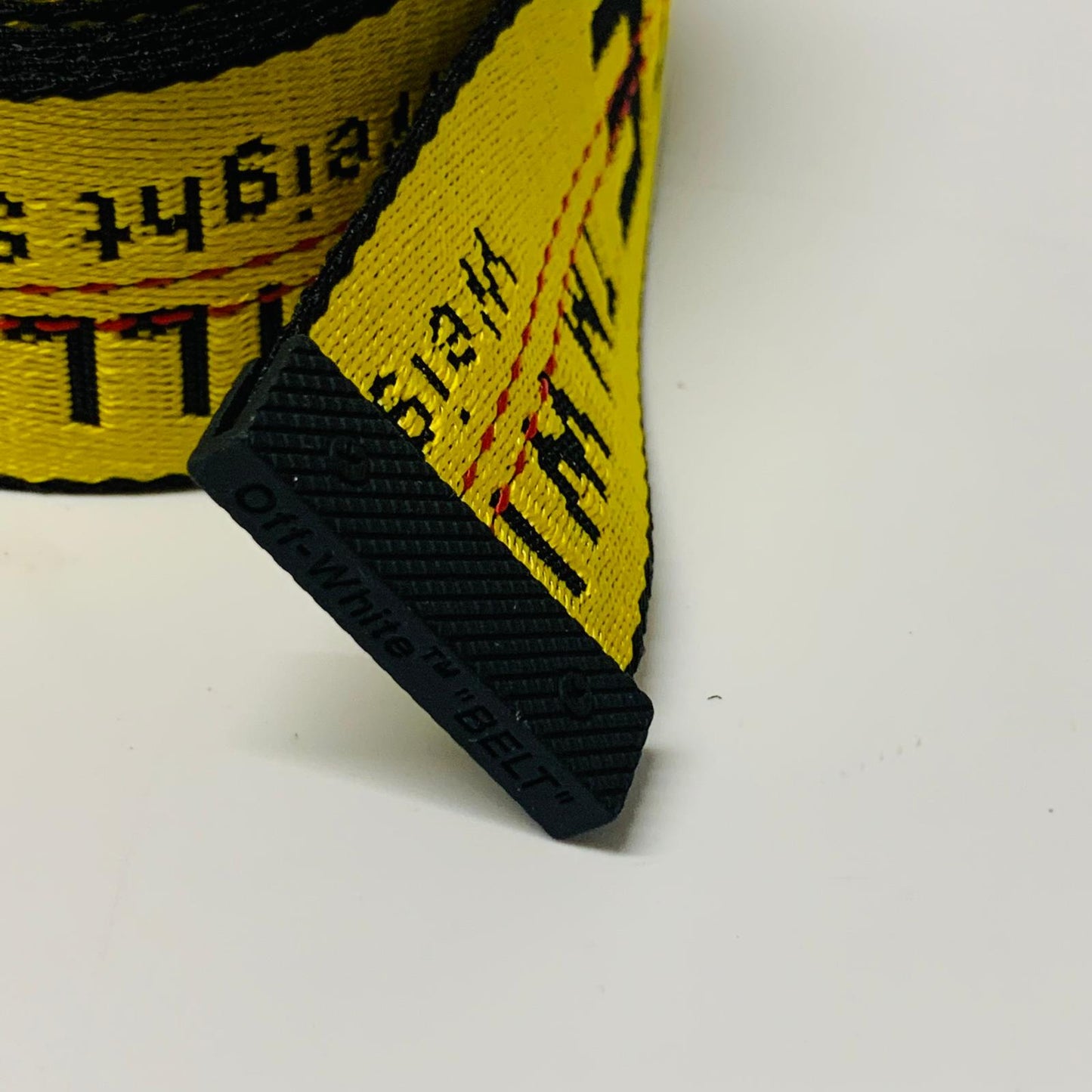 OFF-WHITE Yellow Ladies  Braided/Woven Belt Belt Seat Strap Industrial NEW