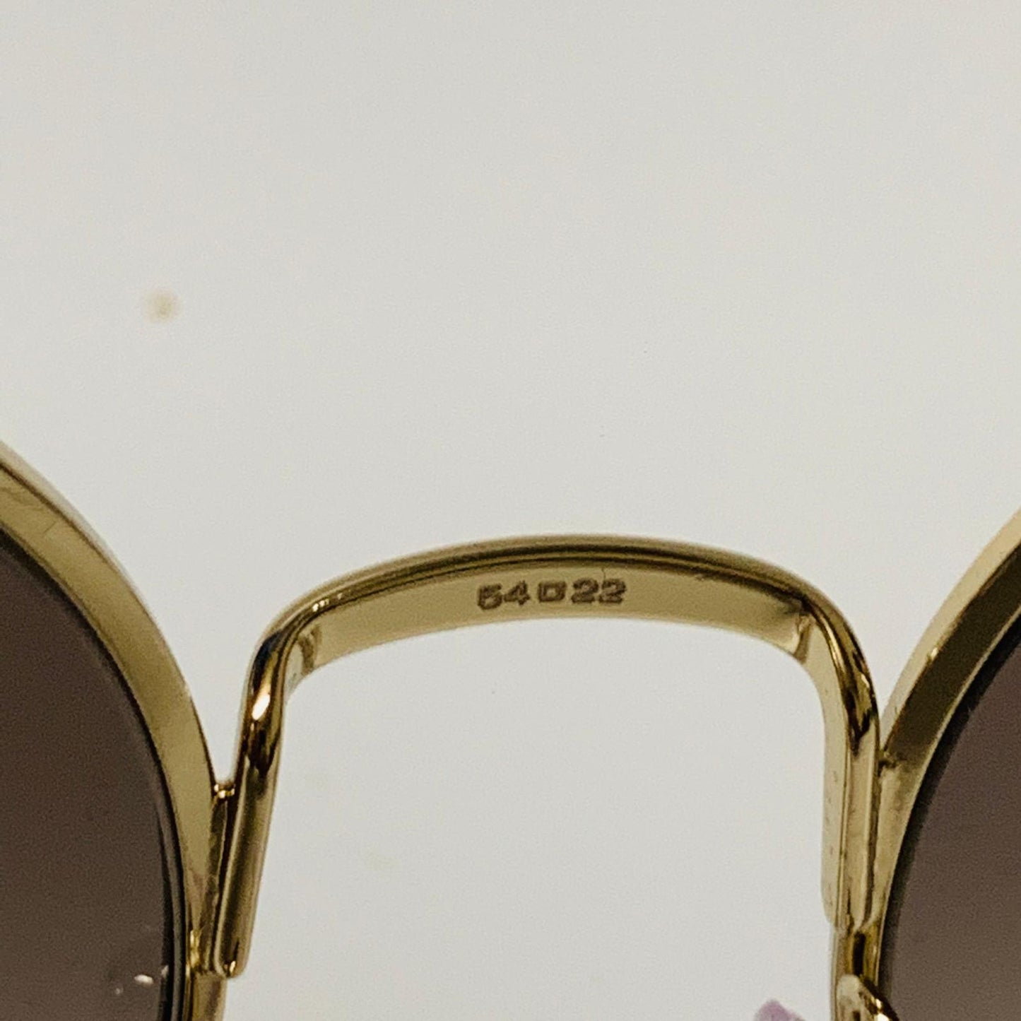 PRADA Gold Ladies  Round Sunglasses Golden Brown Rounded NEW