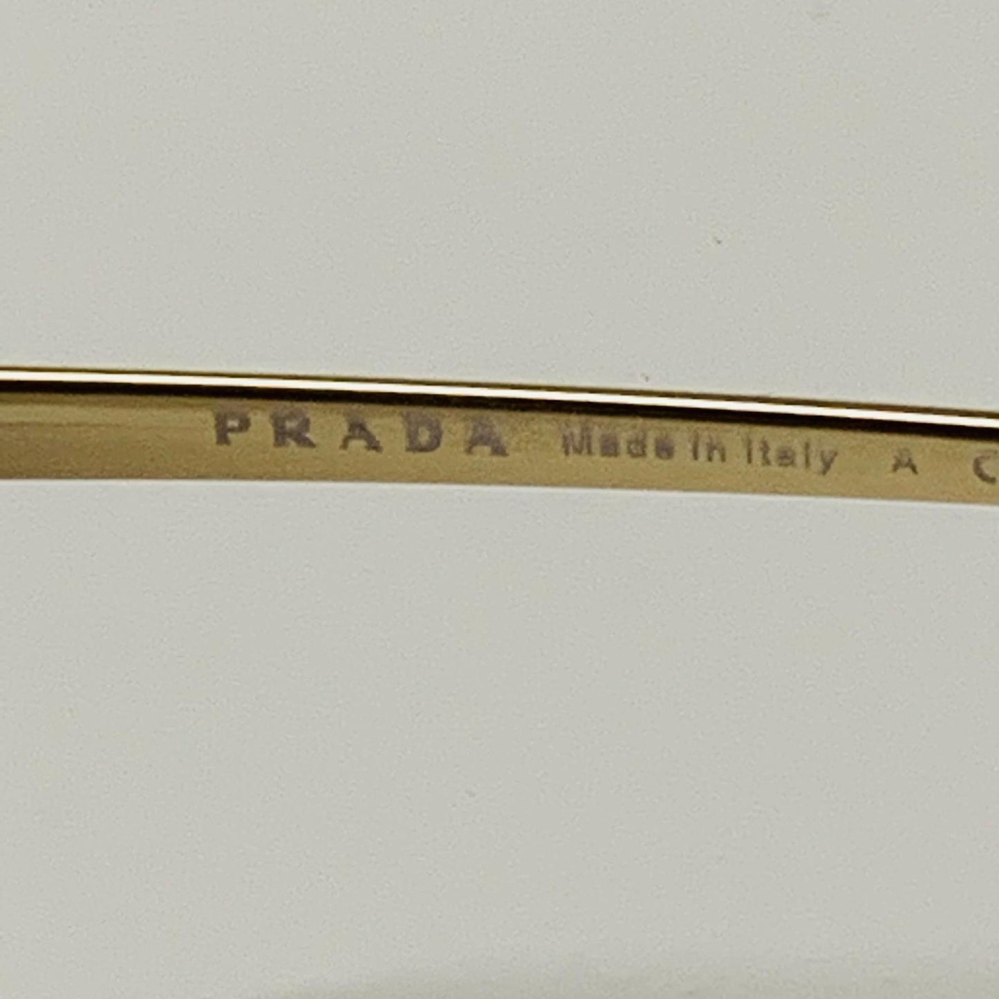 PRADA Gold Ladies  Round Sunglasses Golden Brown Rounded NEW
