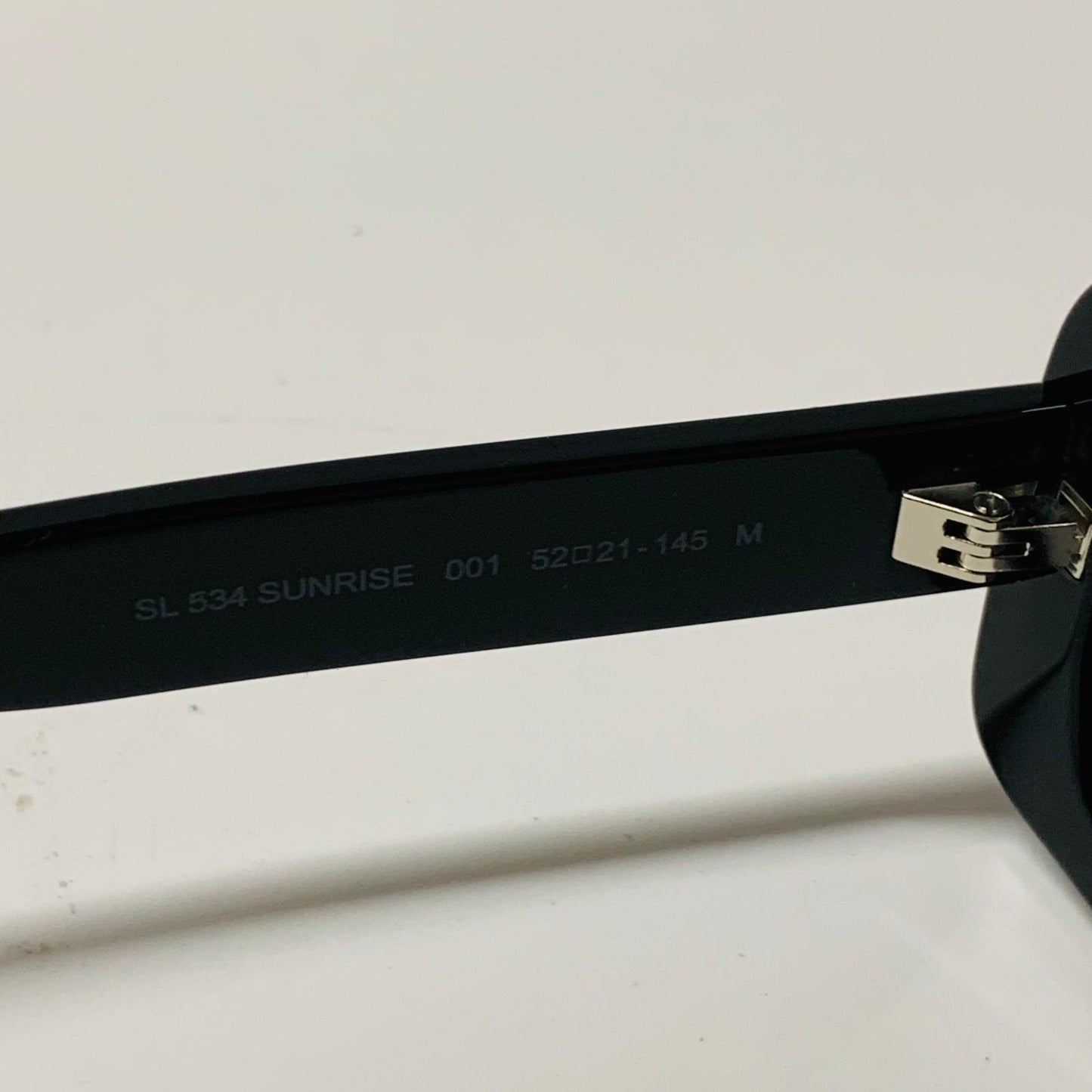 SAINT LAURENT Black Ladies  Rectangular Sunglasses Palace Flat Top NEW