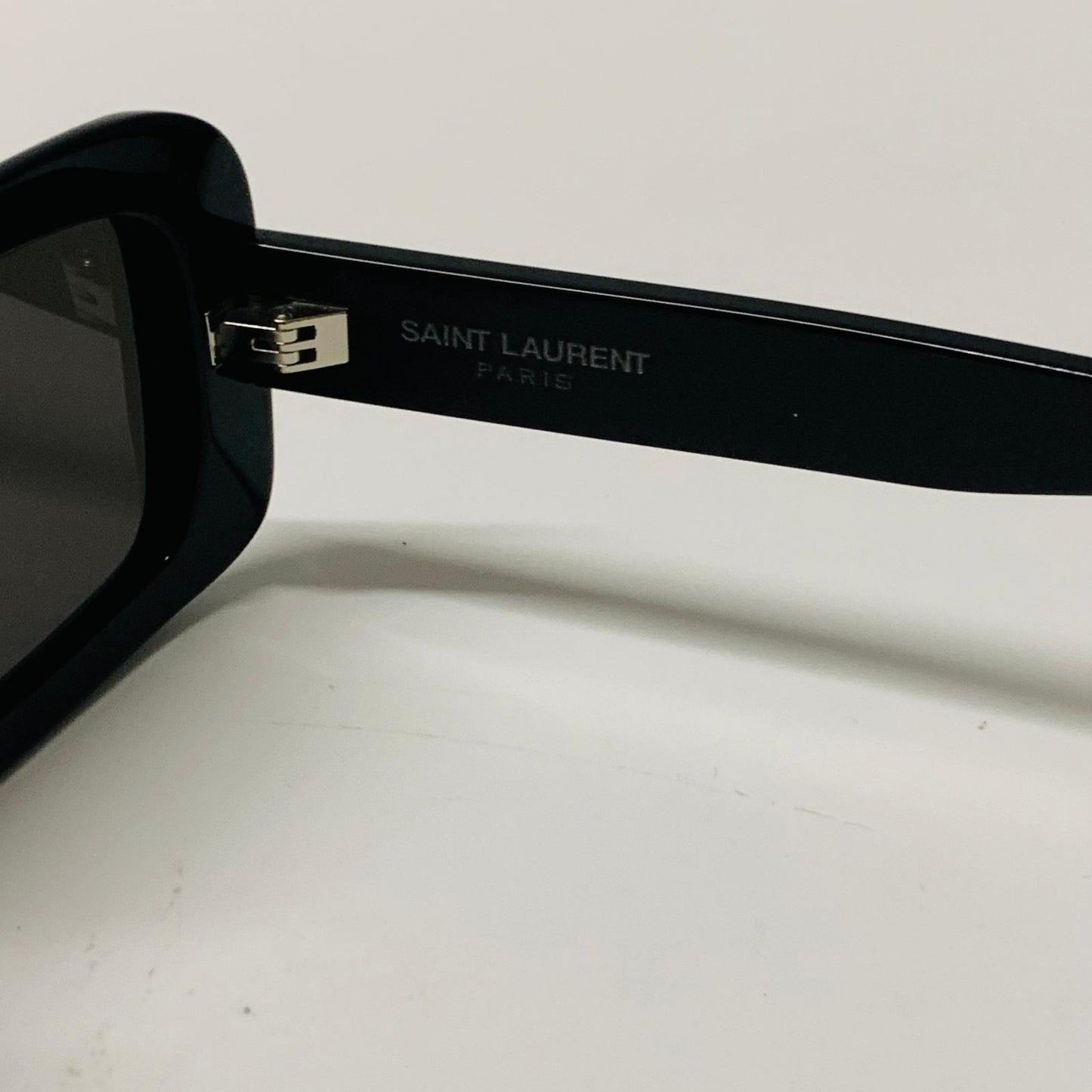 SAINT LAURENT Black Ladies  Rectangular Sunglasses Palace Flat Top NEW