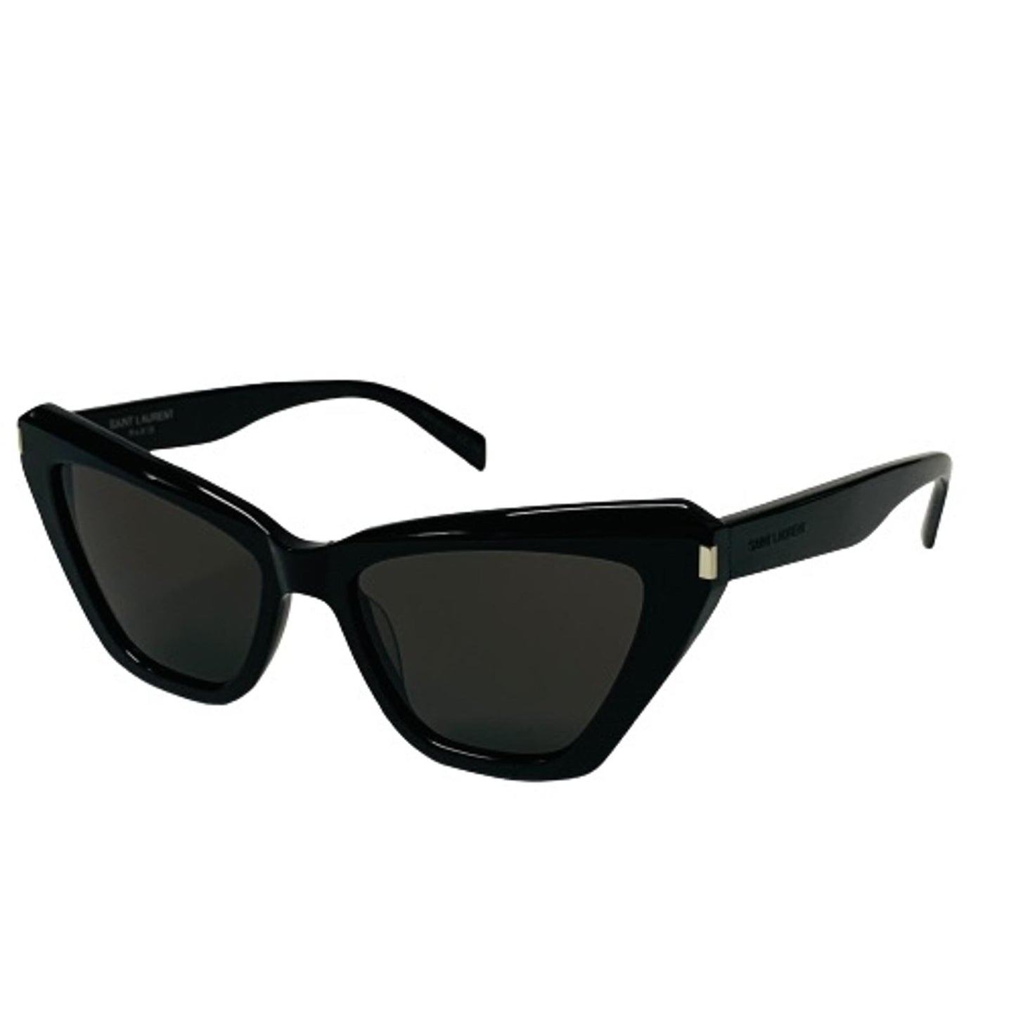 SAINT LAURENT Black Ladies  Cat Eye Sunglasses Bold Rim Dynamic NEW