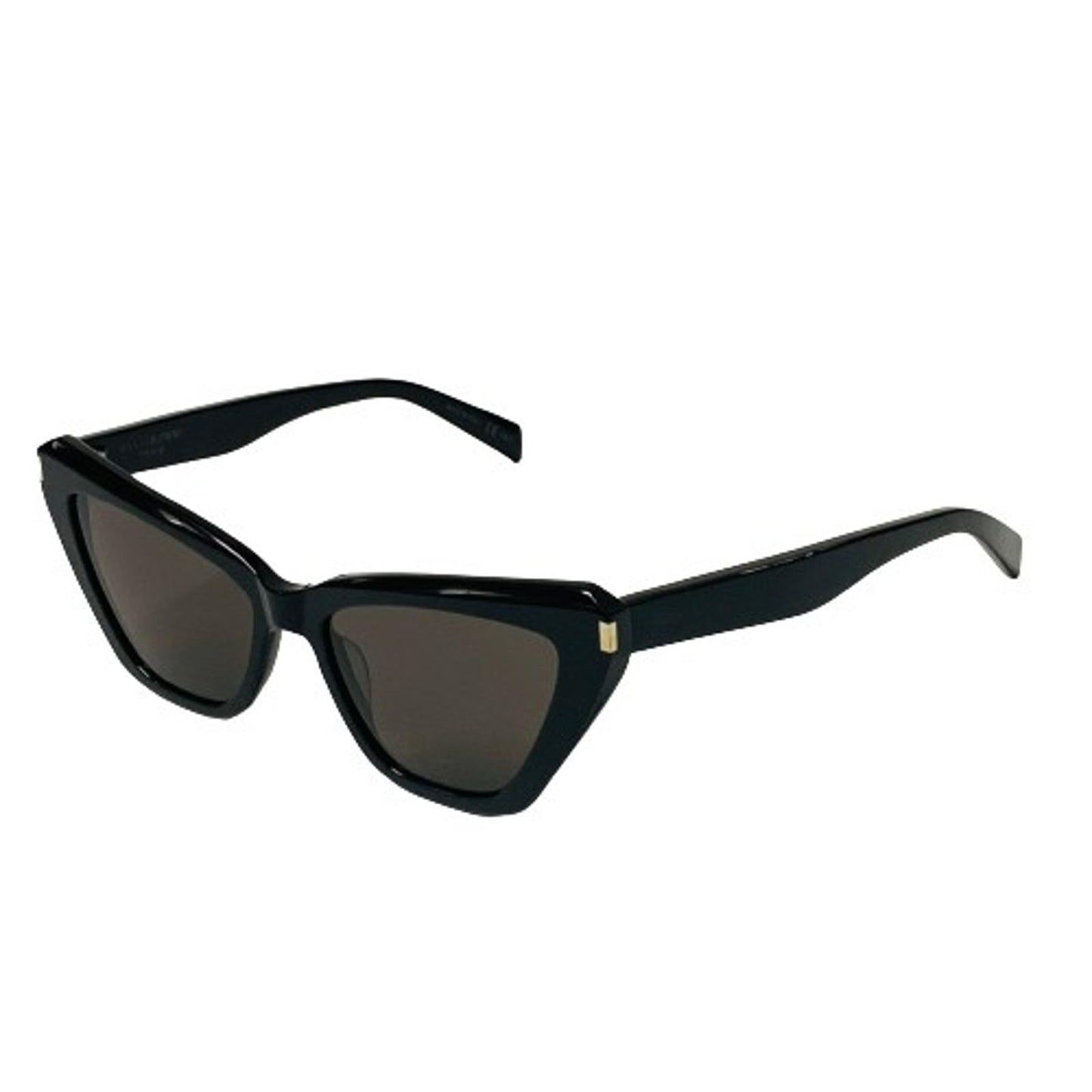 SAINT LAURENT Black Ladies  Cat Eye Sunglasses Bold Rim Spec Thick NEW