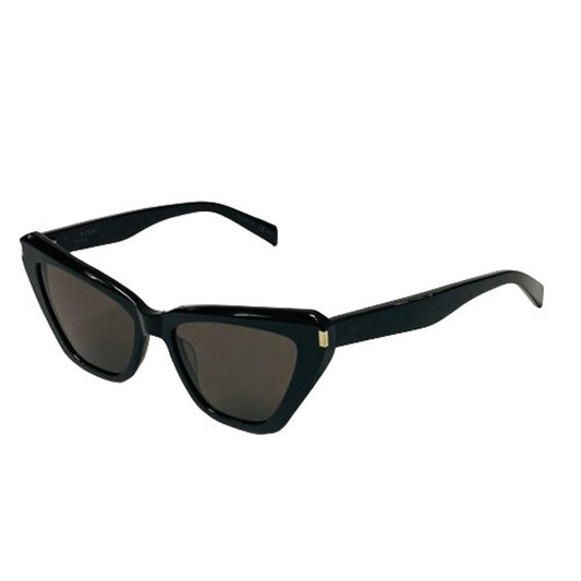 SAINT LAURENT Black Ladies  Cat Eye Sunglasses Bold Rim Spec Thick NEW