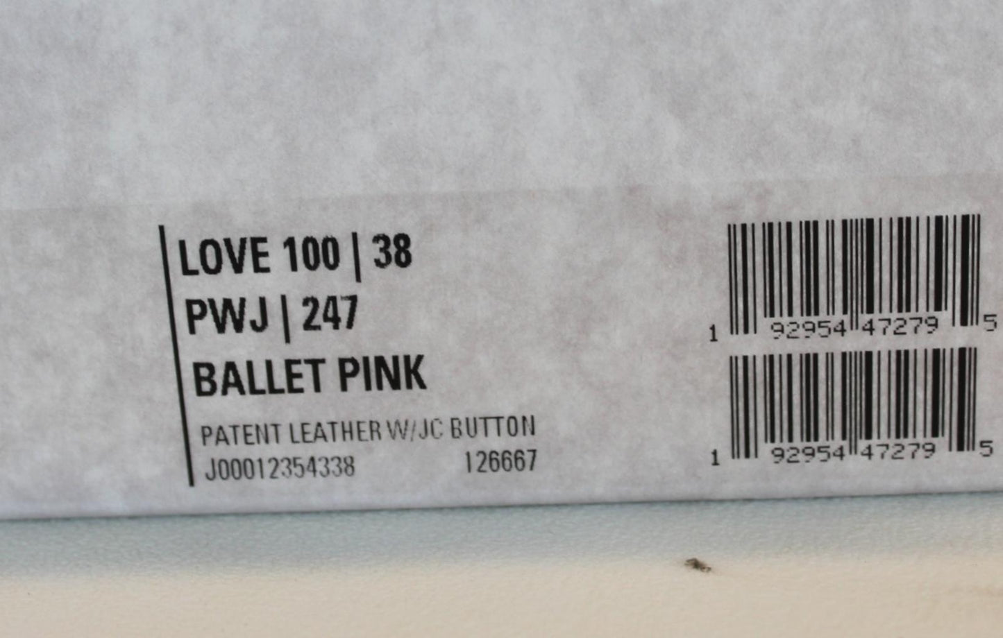 JIMMY CHOO Ladies Love 100 Patent Leather Court Shoes Ballet Pink EU38 UK5 NEW