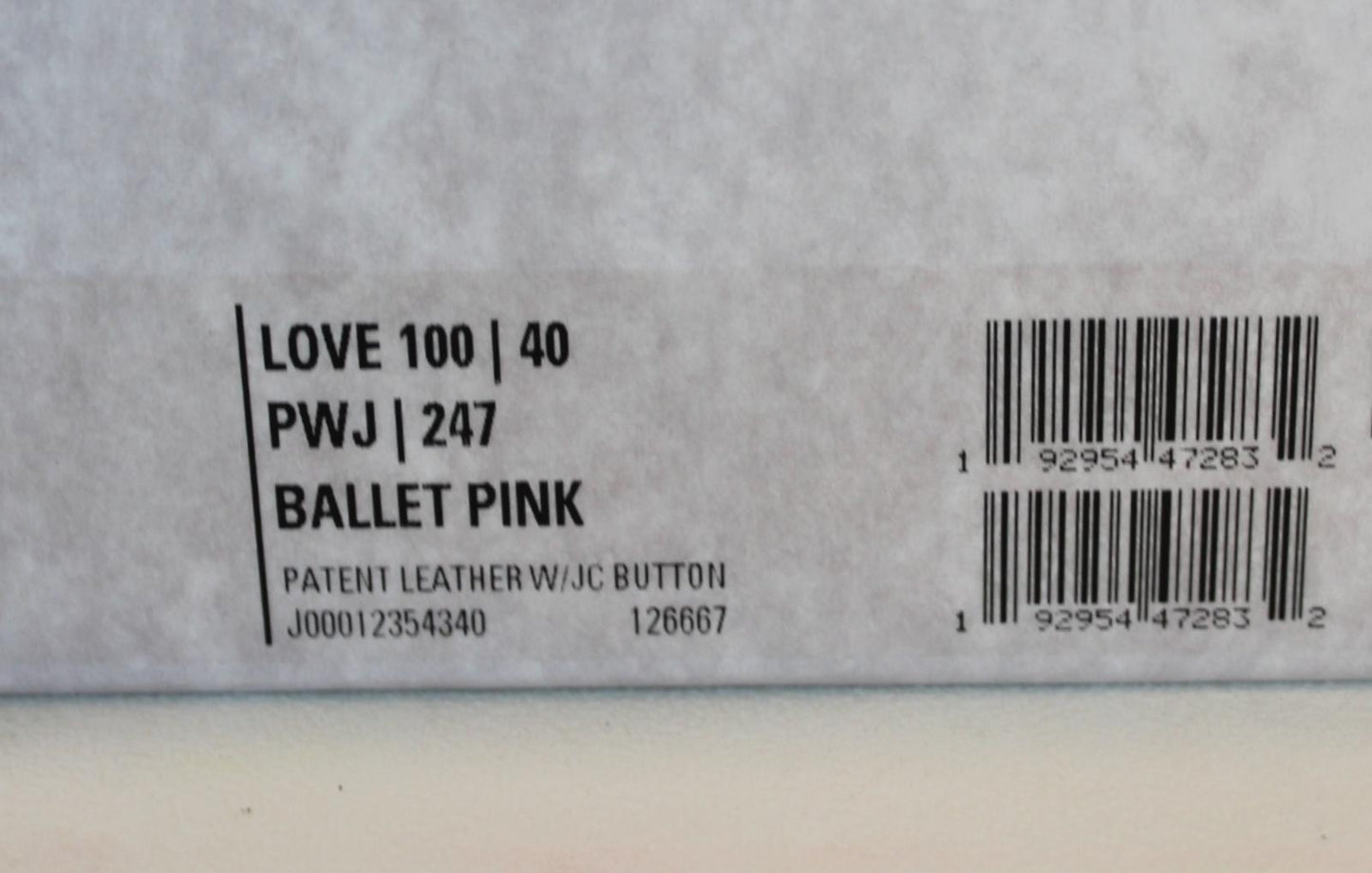 JIMMY CHOO Ladies Love 100 Patent Leather Court Shoes Ballet Pink EU40 UK7 NEW
