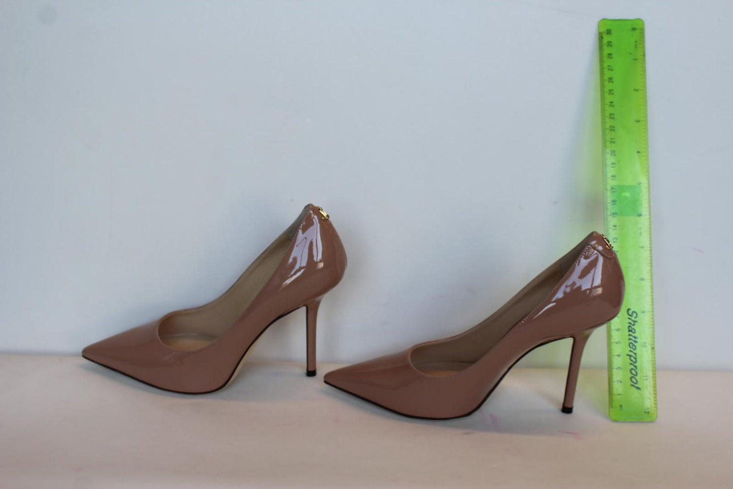 JIMMY CHOO Ladies Love 100 Patent Leather Court Shoes Ballet Pink EU36 UK3 NEW