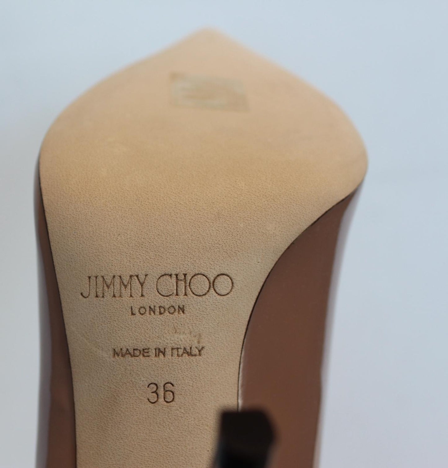 JIMMY CHOO Ladies Love 100 Patent Leather Court Shoes Ballet Pink EU36 UK3 NEW