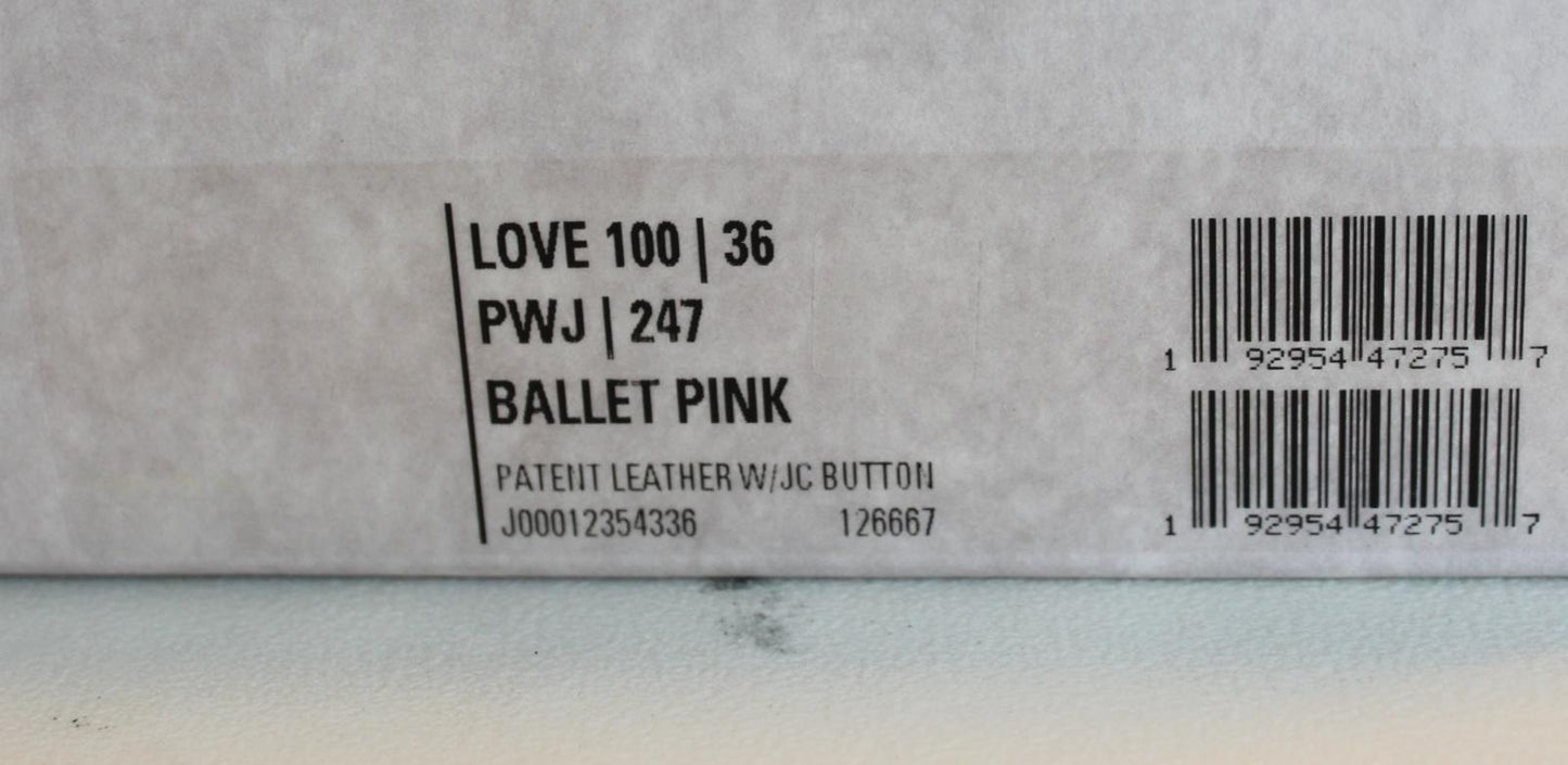 JIMMY CHOO Ladies Love 100 Patent Leather Court Shoes Ballet Pink EU36 UK3 NEW