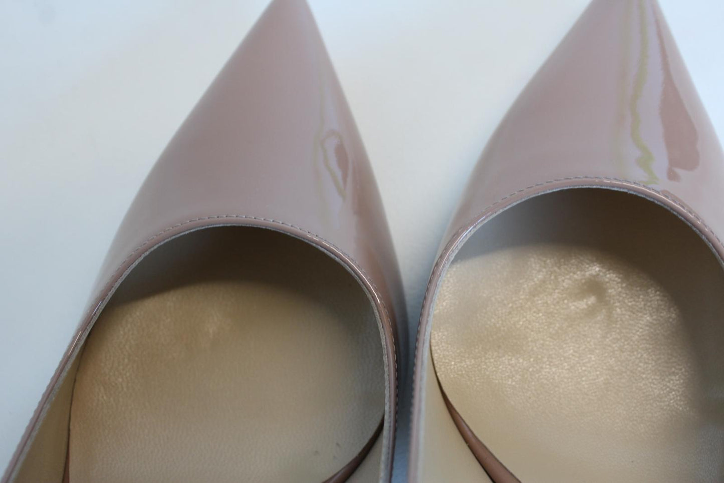 JIMMY CHOO Ladies Love 100 Patent Leather Court Shoes Ballet Pink EU41 UK8 NEW