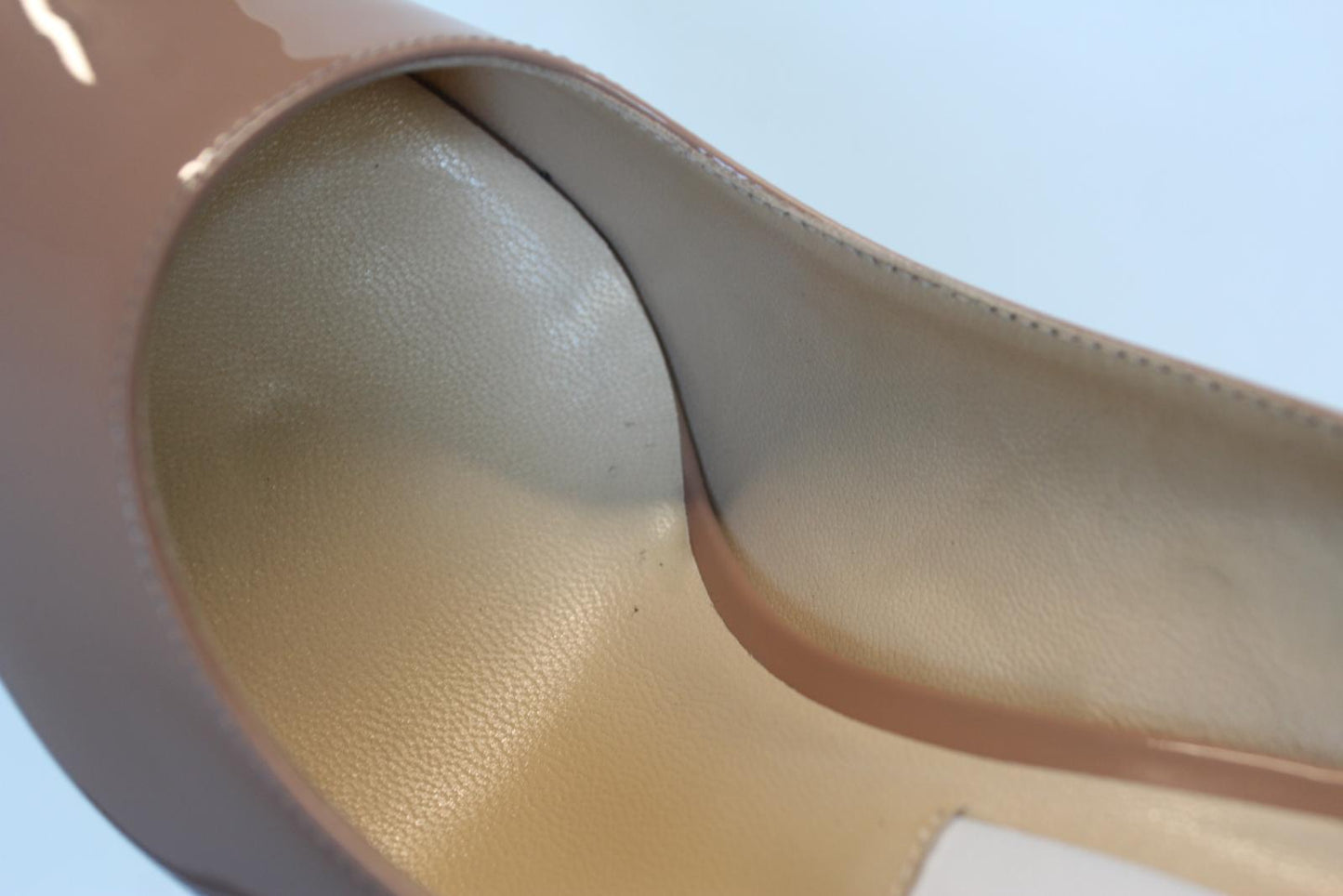 JIMMY CHOO Ladies Love 100 Patent Leather Court Shoes Ballet Pink EU41 UK8 NEW