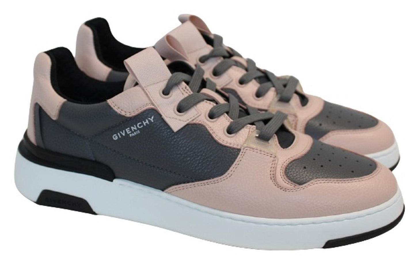 GIVENCHY Men's Wing Pink Grey Two-Tone Leather Low Top Trainers EU42.5 UK8.5 NEW