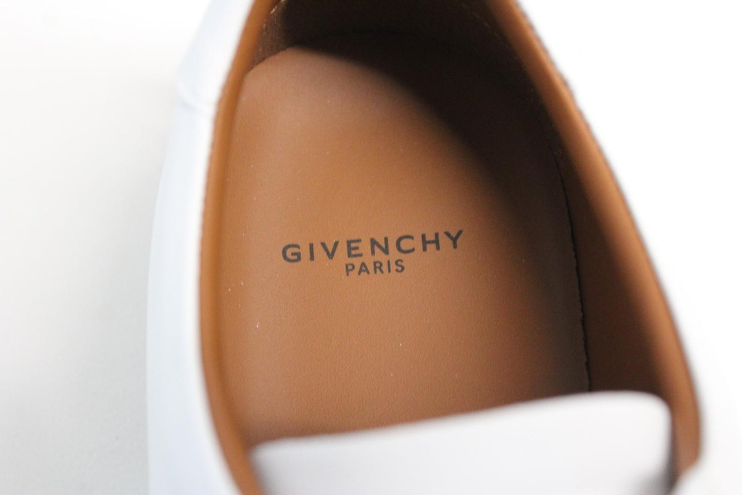 GIVENCHY Ladies White Black Calf Leather Logo Urban Street Trainers EU39 UK6 NEW