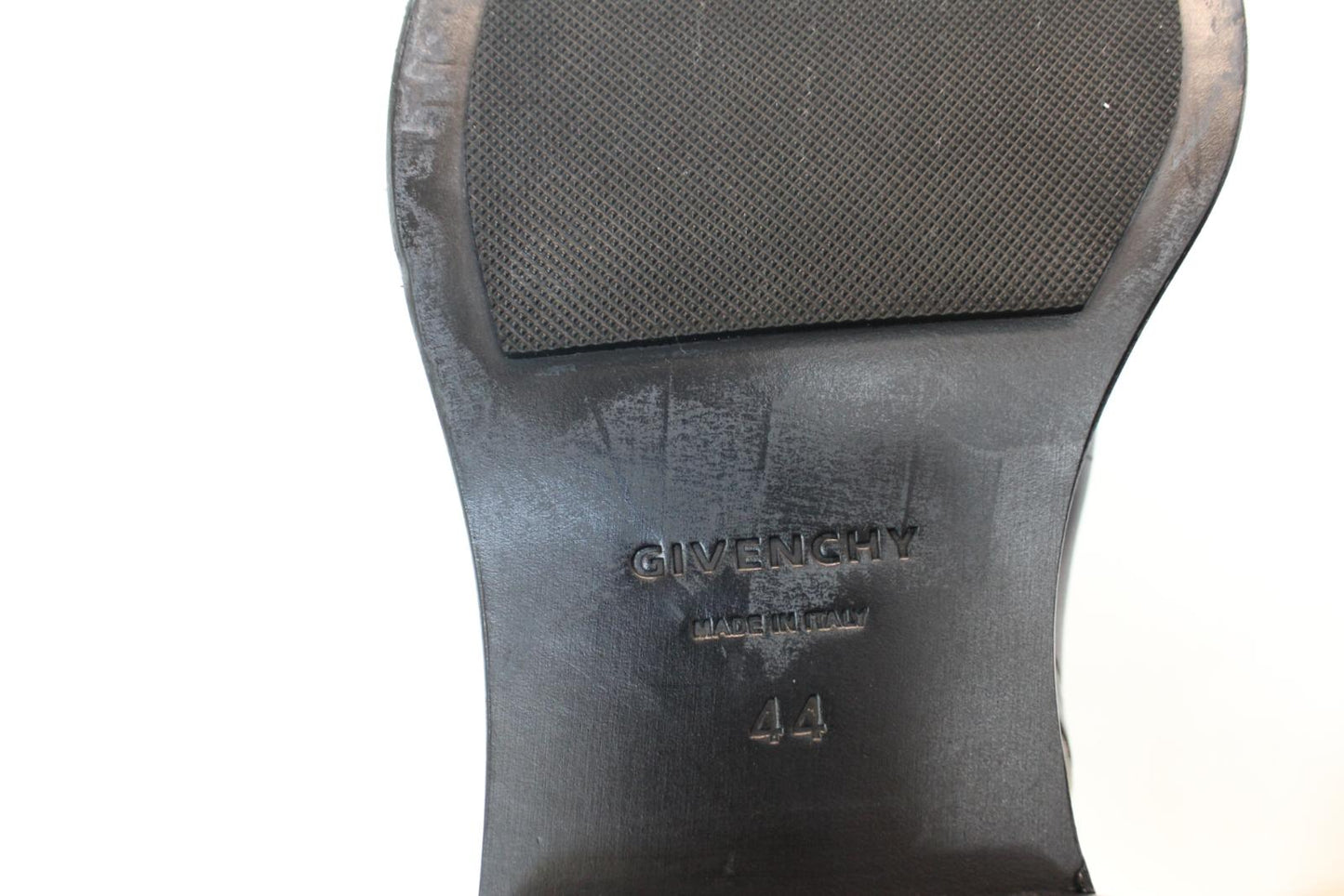GIVENCHY Men's Black Leather Side Zip Padlock Ankle Boots EU44 UK10 NEW