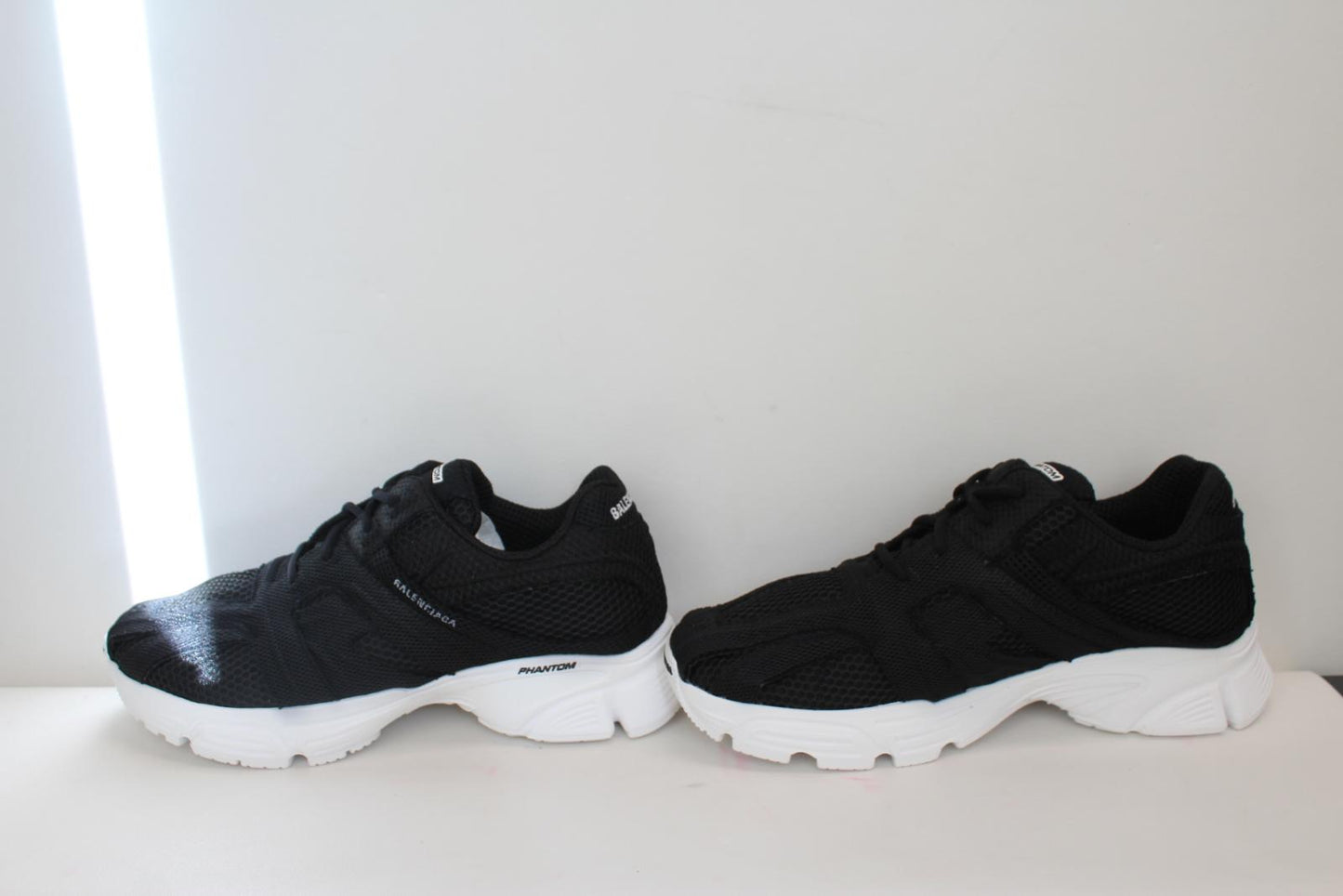 BALENCIAGA Men's Phantom Black White Mesh Trainers Sneakers EU44 UK10 NEW