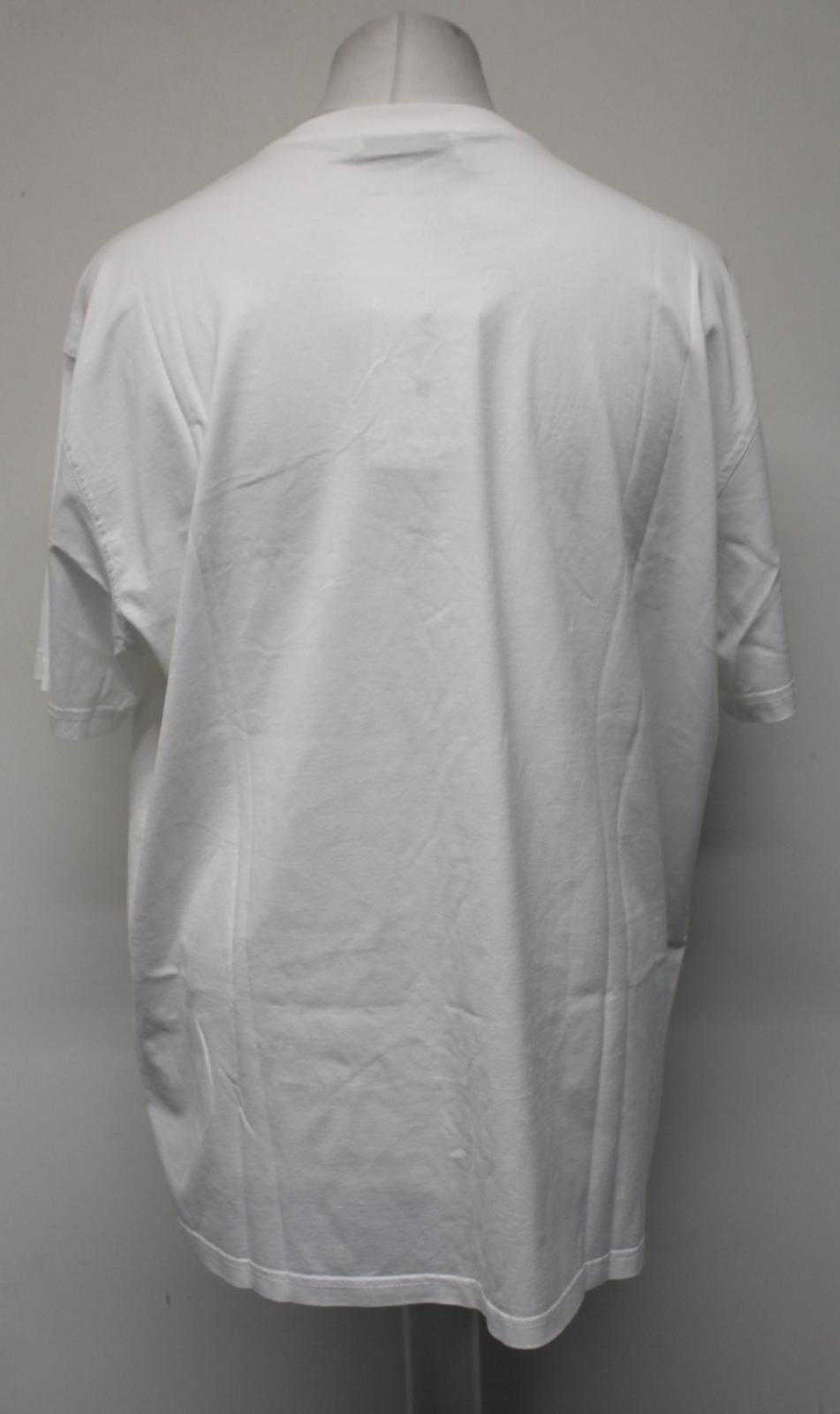 GIVENCHY Men's X Browns 50 Address Logo White Multi Cotton T-Shirt 2XL NEW