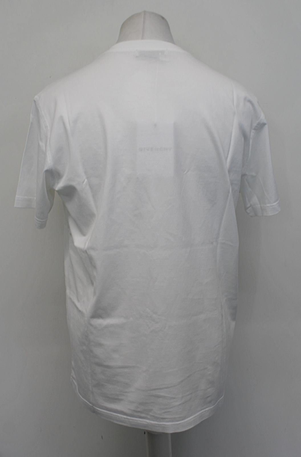 GIVENCHY Men's X Browns 50 Address Logo White Multi Cotton T-Shirt S NEW