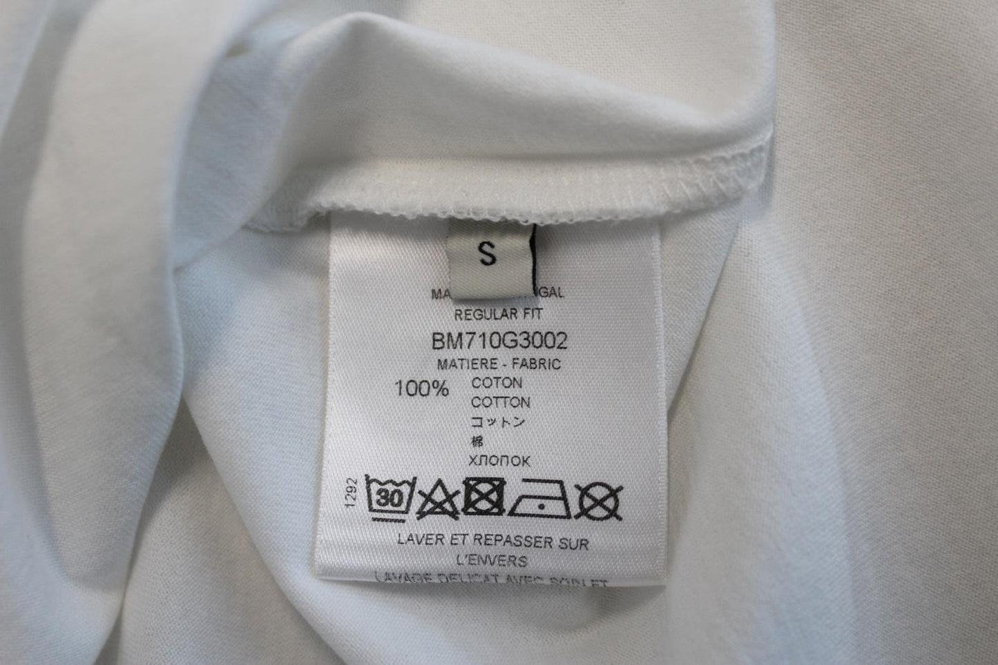 GIVENCHY Men's X Browns 50 Address Logo White Multi Cotton T-Shirt S NEW