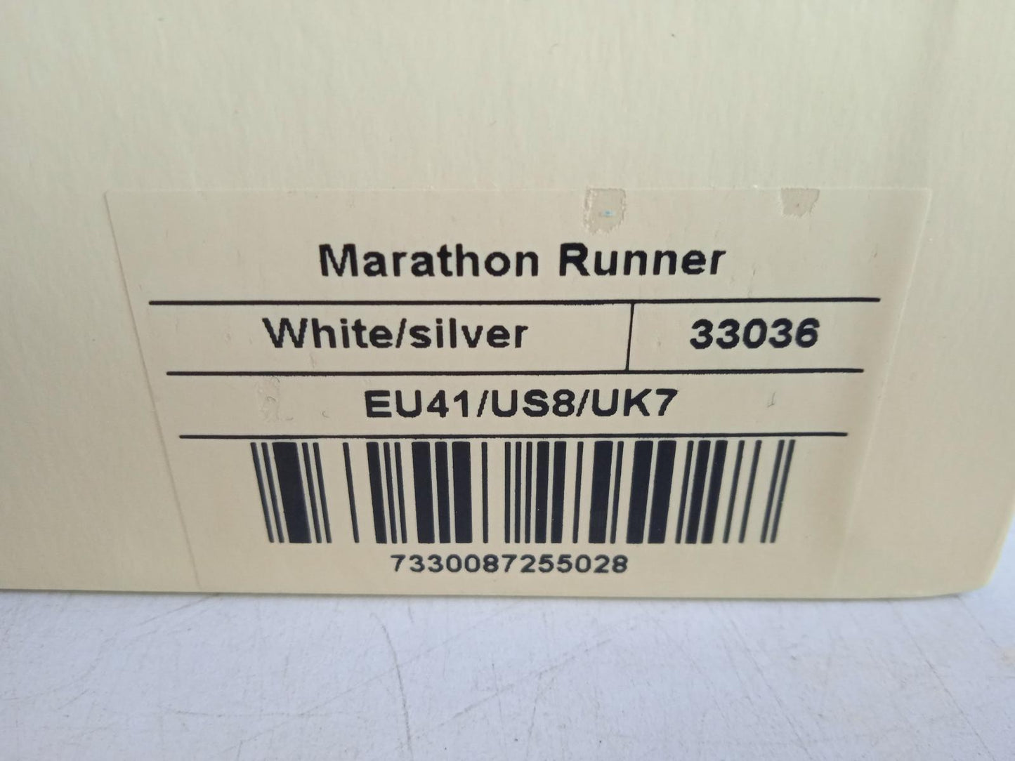 AXEL ARIGATO Men's White & Silver Leather Marathon Runner Trainers UK7 NEW