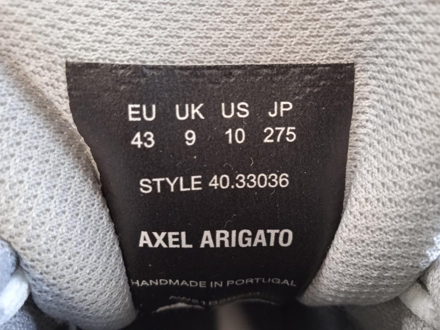 AXEL ARIGATO Men's White & Silver Leather Marathon Runner Trainers UK9 NEW