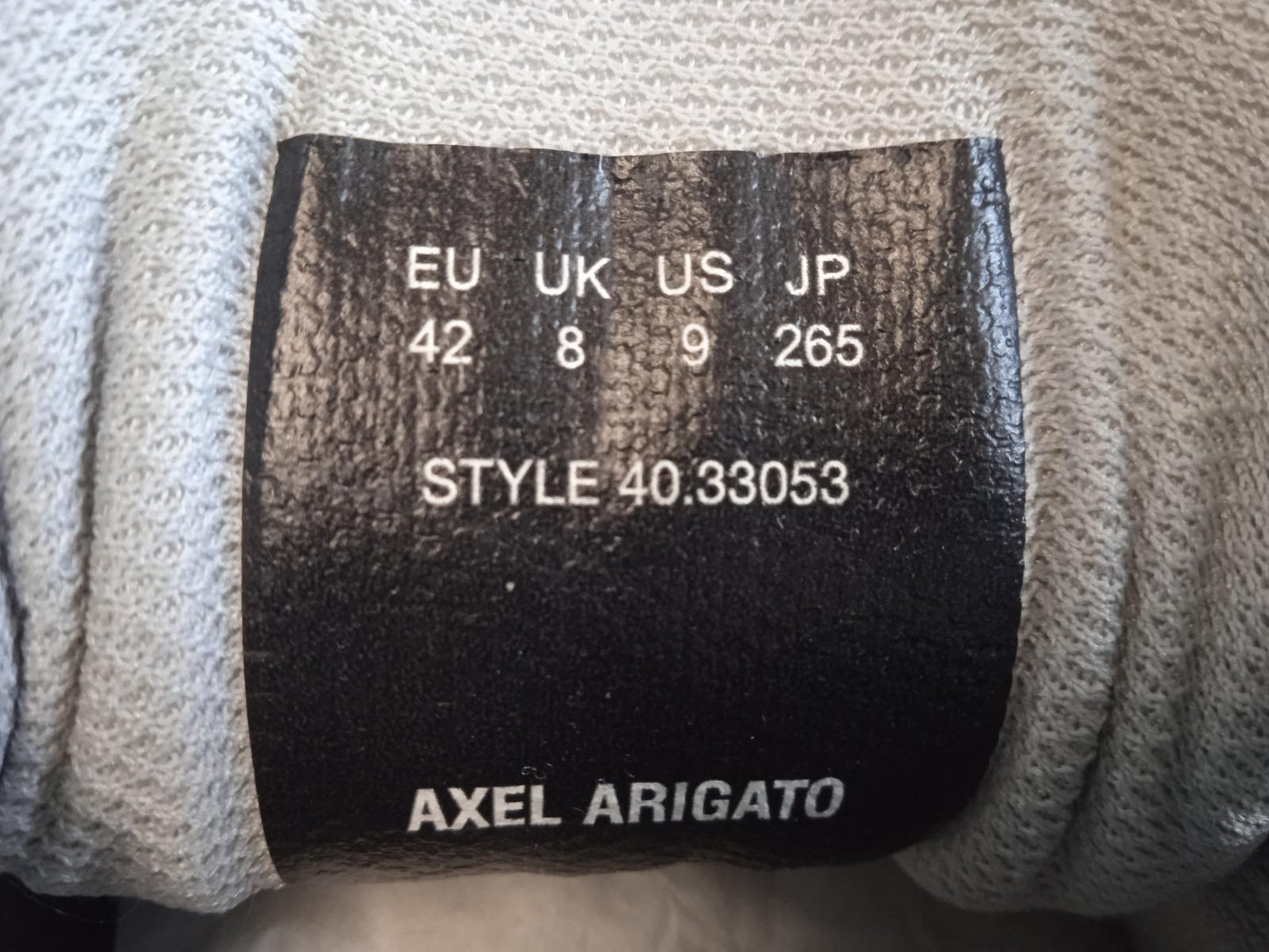 AXEL ARIGATO Men's White & Grey Leather Marathon Trail Runner Trainers UK8 NEW