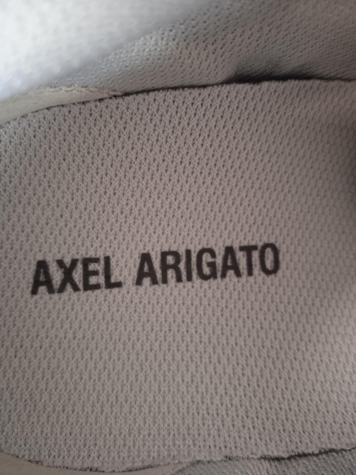 AXEL ARIGATO Men's Beige & Grey Leather Marathon R-Trail Trainers UK8 NEW