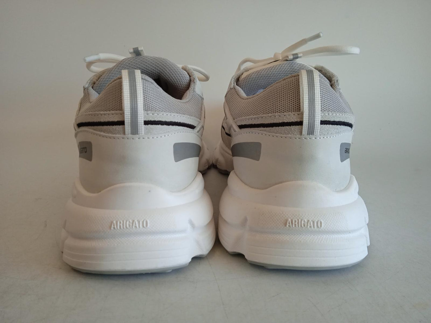 AXEL ARIGATO Men's White & Grey Leather Marathon R-Trail Runner Trainers UK9 NEW