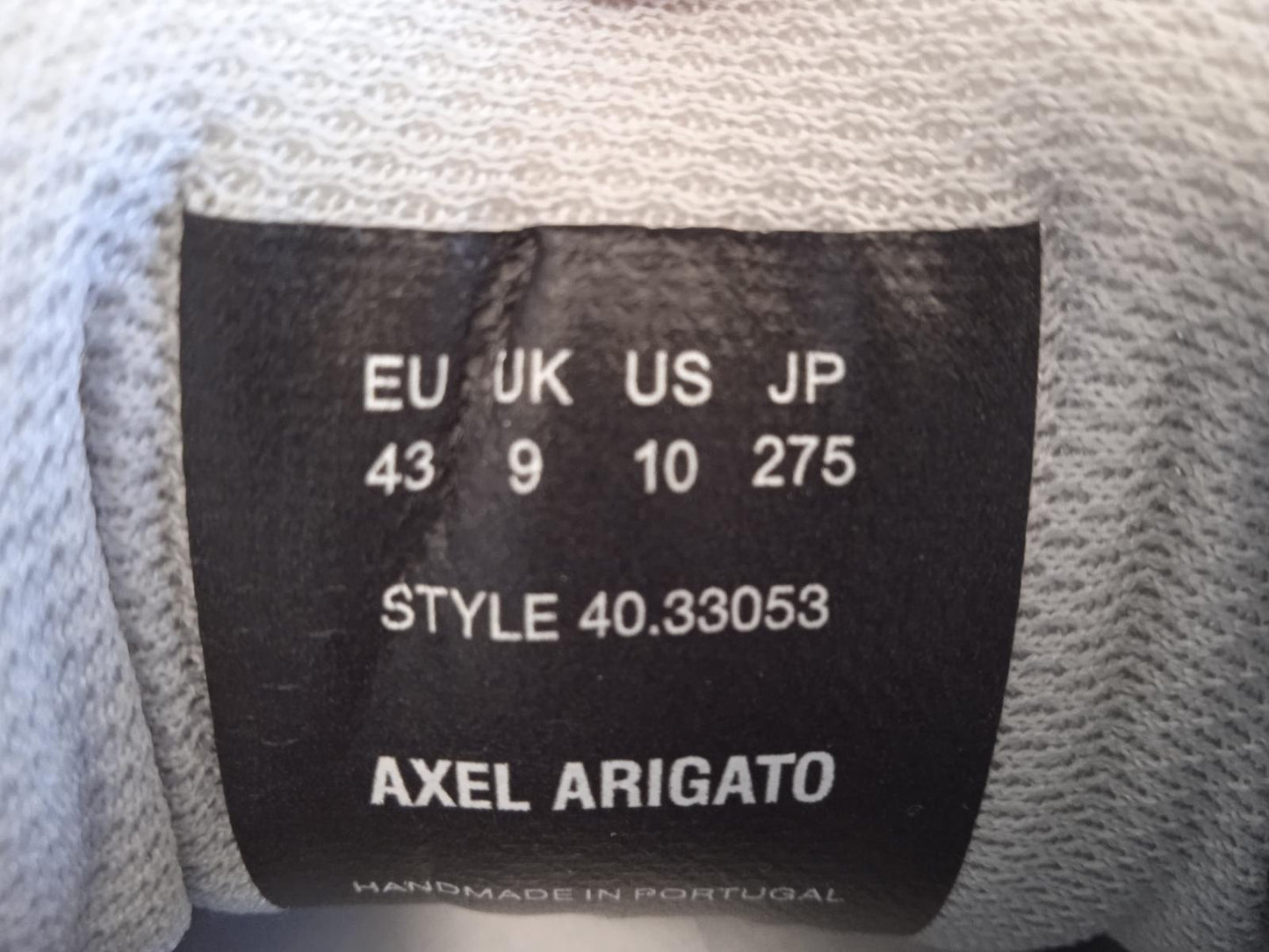 AXEL ARIGATO Men's White & Grey Leather Marathon R-Trail Runner Trainers UK9 NEW