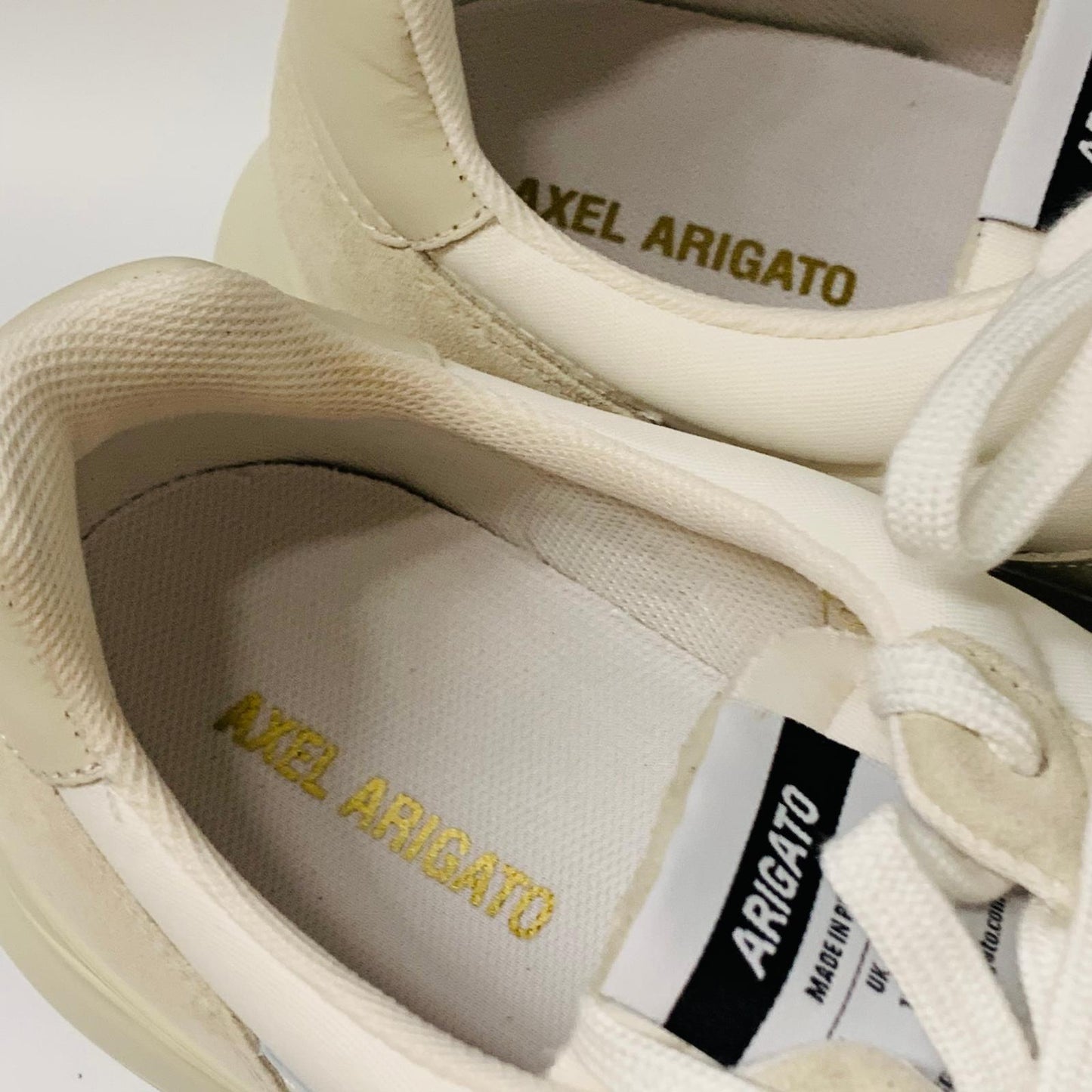 AXEL ARIGATO Men's Beige Strip Trainer Chunk Genesis Runner UK10 NEW