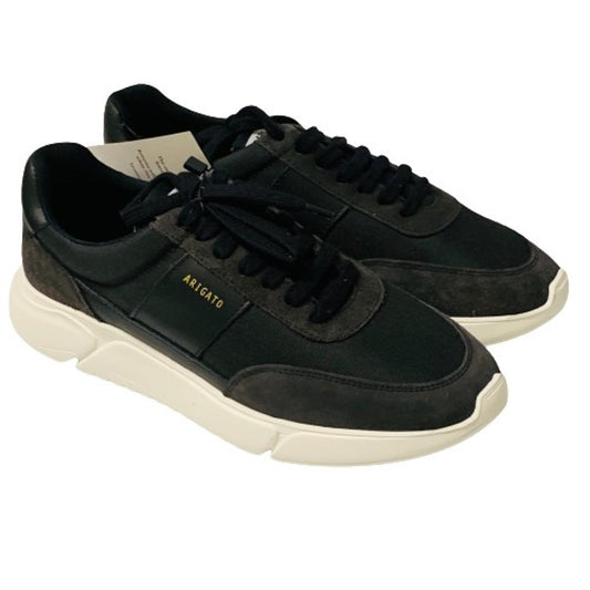 AXEL ARIGATO Men's Black White Sole Trainer Chunk Genesis Runner UK8 NEW