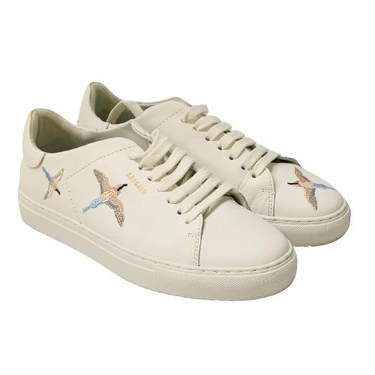 AXEL ARIGATO Men's White Pink Blue Bird Classic Leather Trainer Sneaker UK6 NEW