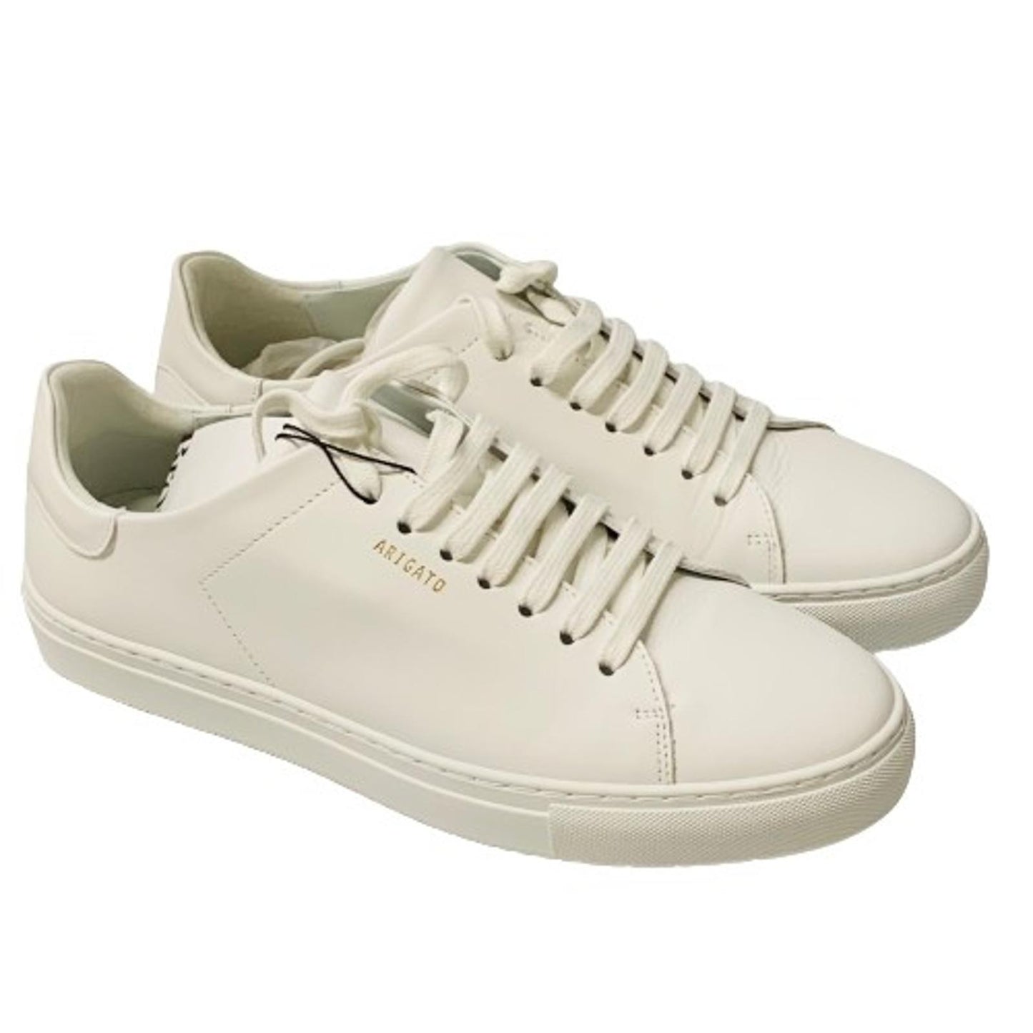 AXEL ARIGATO Men's White Clean Leather Trainer Classic Sneaker Leather UK8 NEW