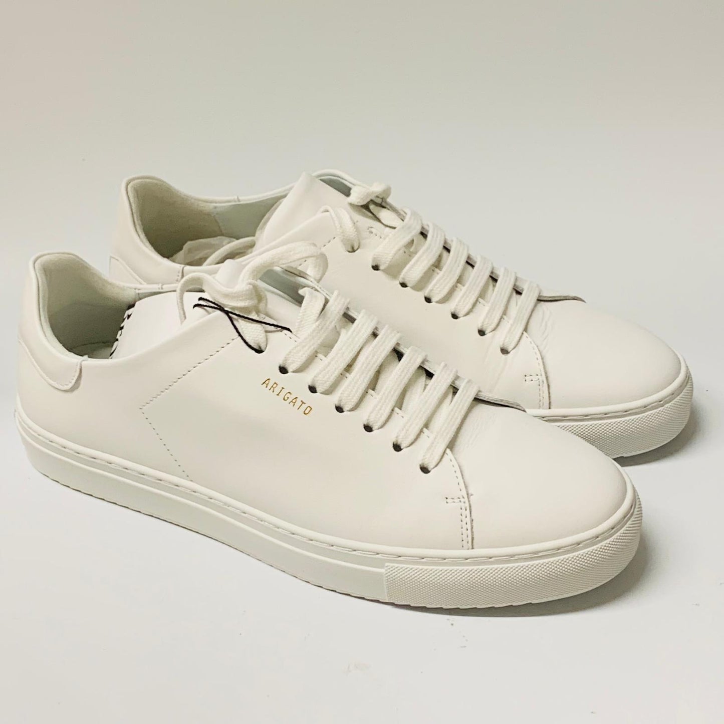 AXEL ARIGATO Men's White Clean Leather Trainer Classic Sneaker Leather UK8 NEW