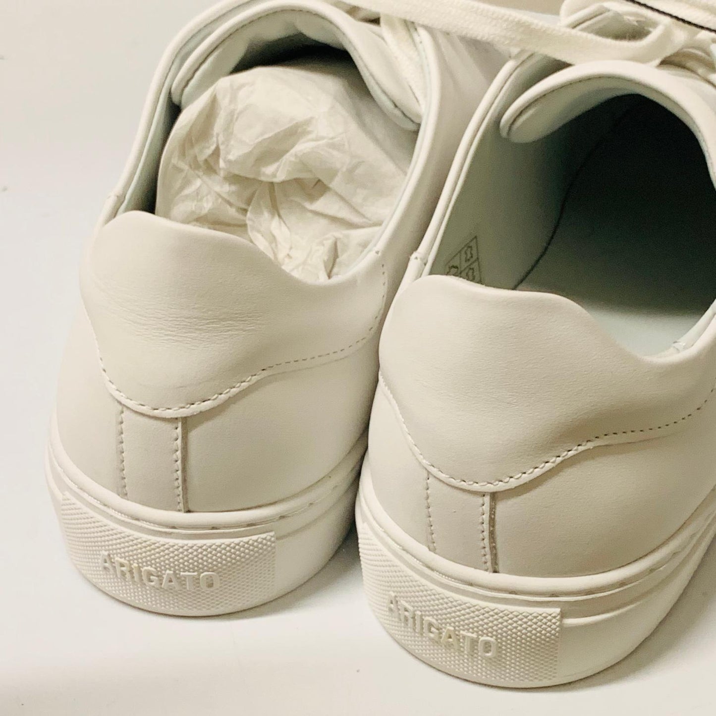AXEL ARIGATO Men's White Clean Leather Trainer Classic Sneaker Leather UK8 NEW