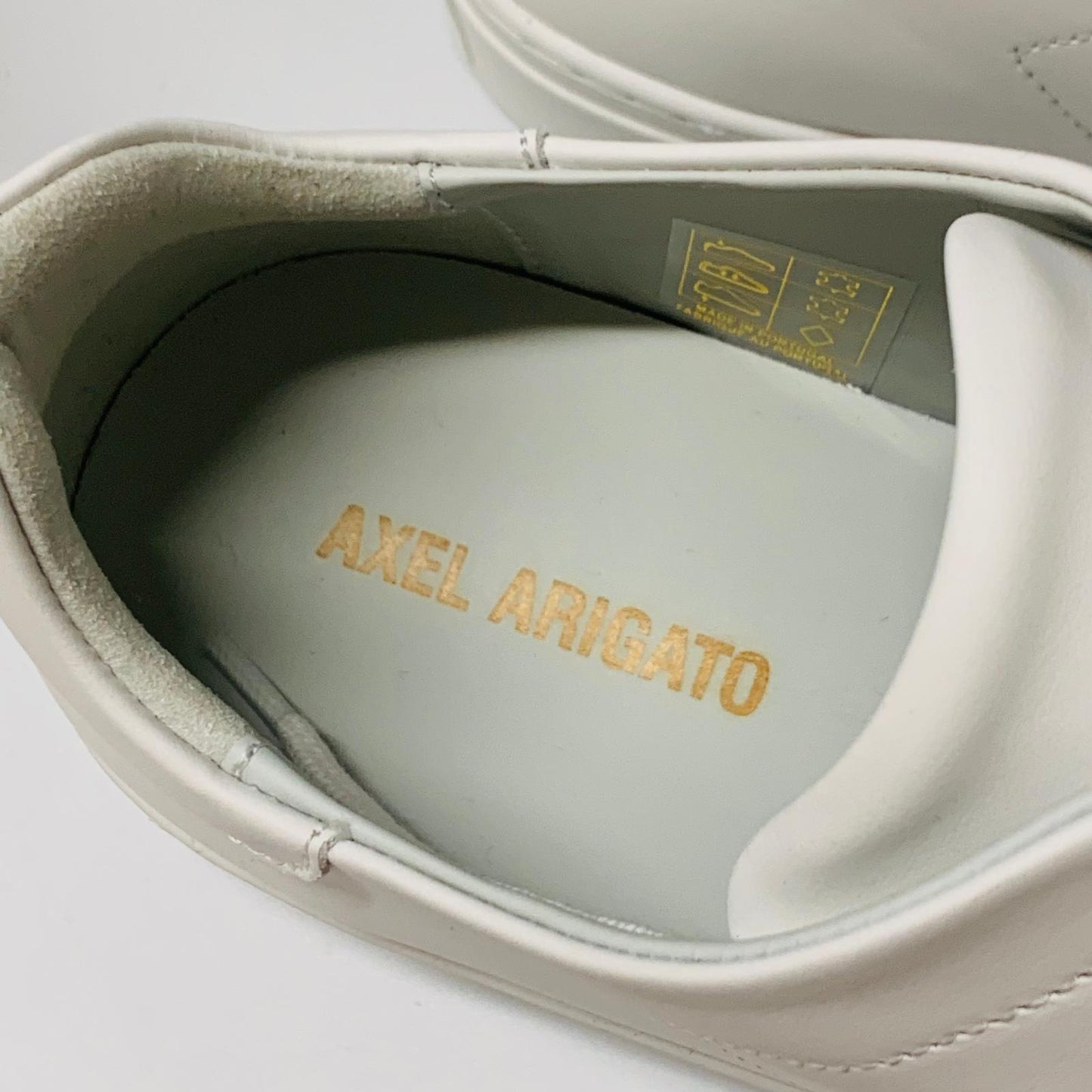 AXEL ARIGATO Men's White Clean Leather Trainer Classic Sneaker Leather UK8 NEW