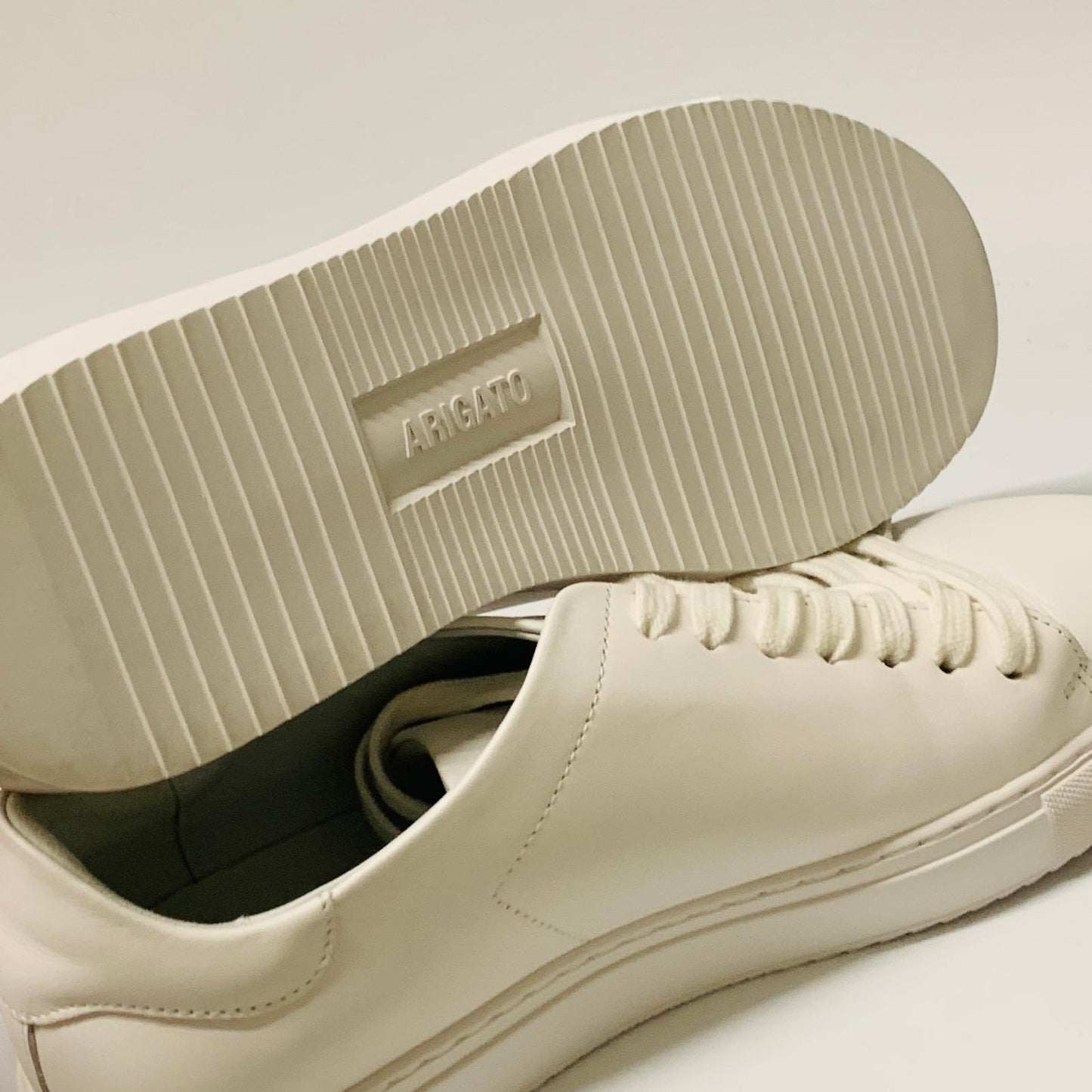 AXEL ARIGATO Men's White Clean 90 Sneaker Leather Trainer Lace Classic UK7 NEW